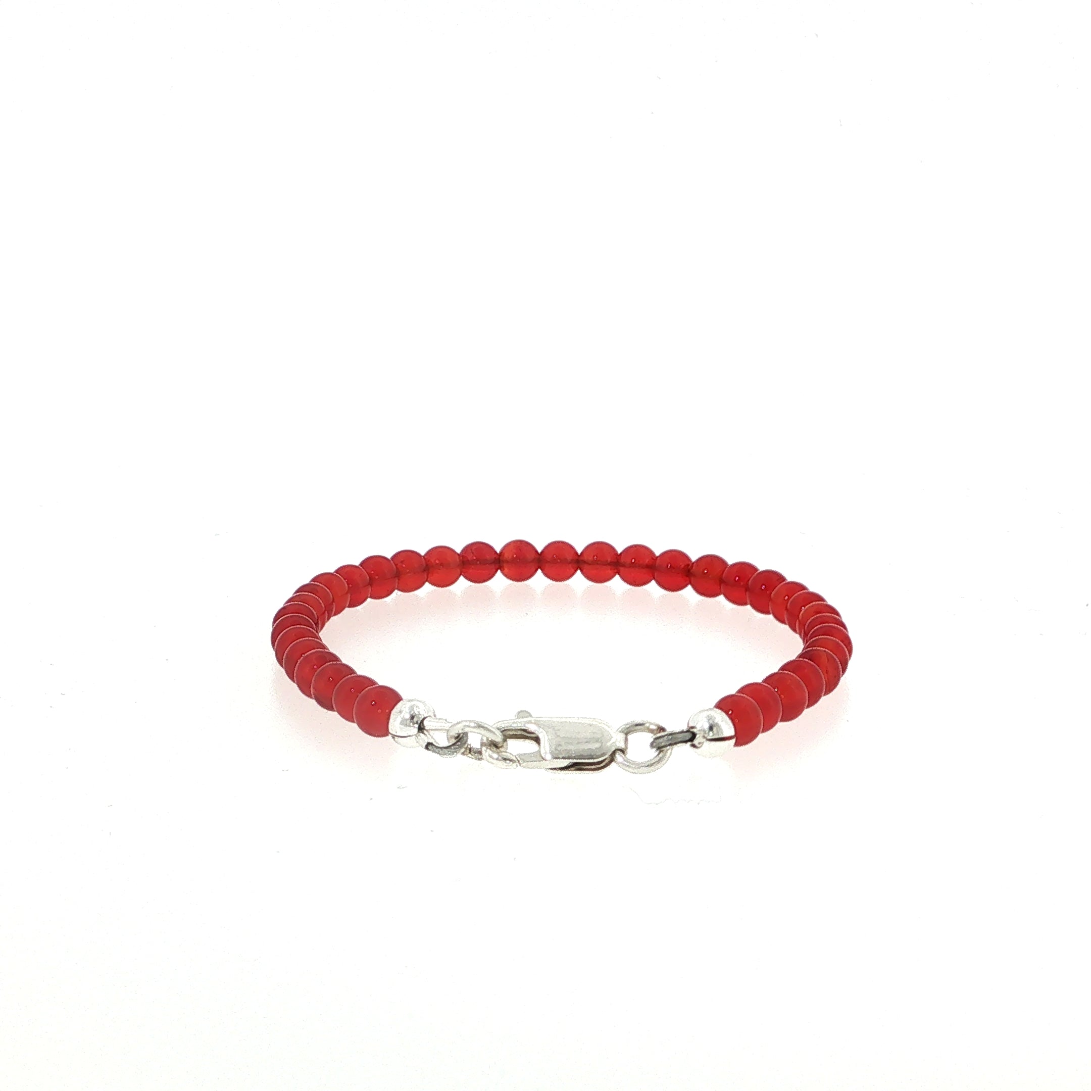 Carnelian Gemstone Beaded Bracelet