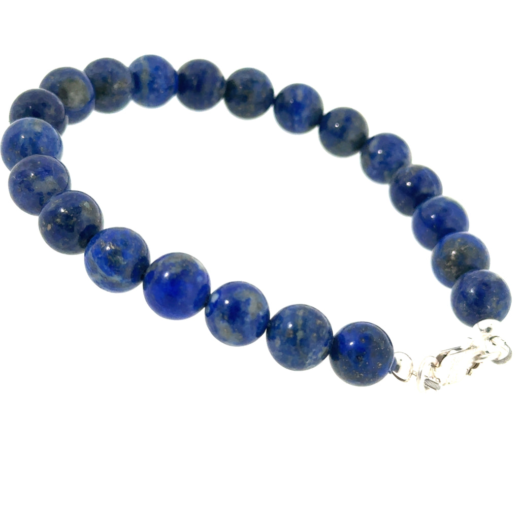 Lapis Lazuli Gemstone Beaded Bracelet