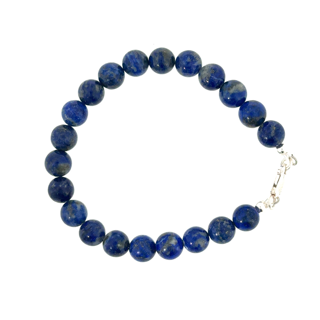 Lapis Lazuli Gemstone Beaded Bracelet
