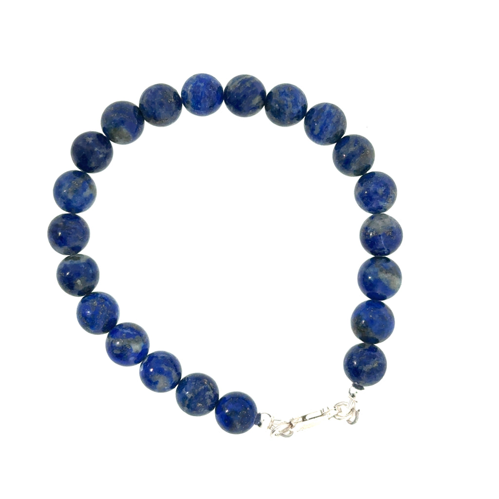Lapis Lazuli Gemstone Beaded Bracelet