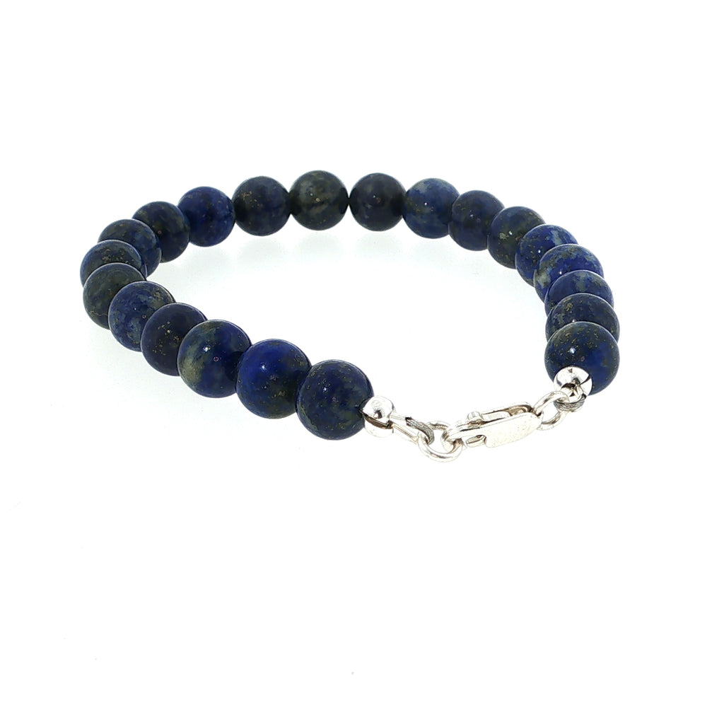 Lapis Lazuli Gemstone Beaded Bracelet