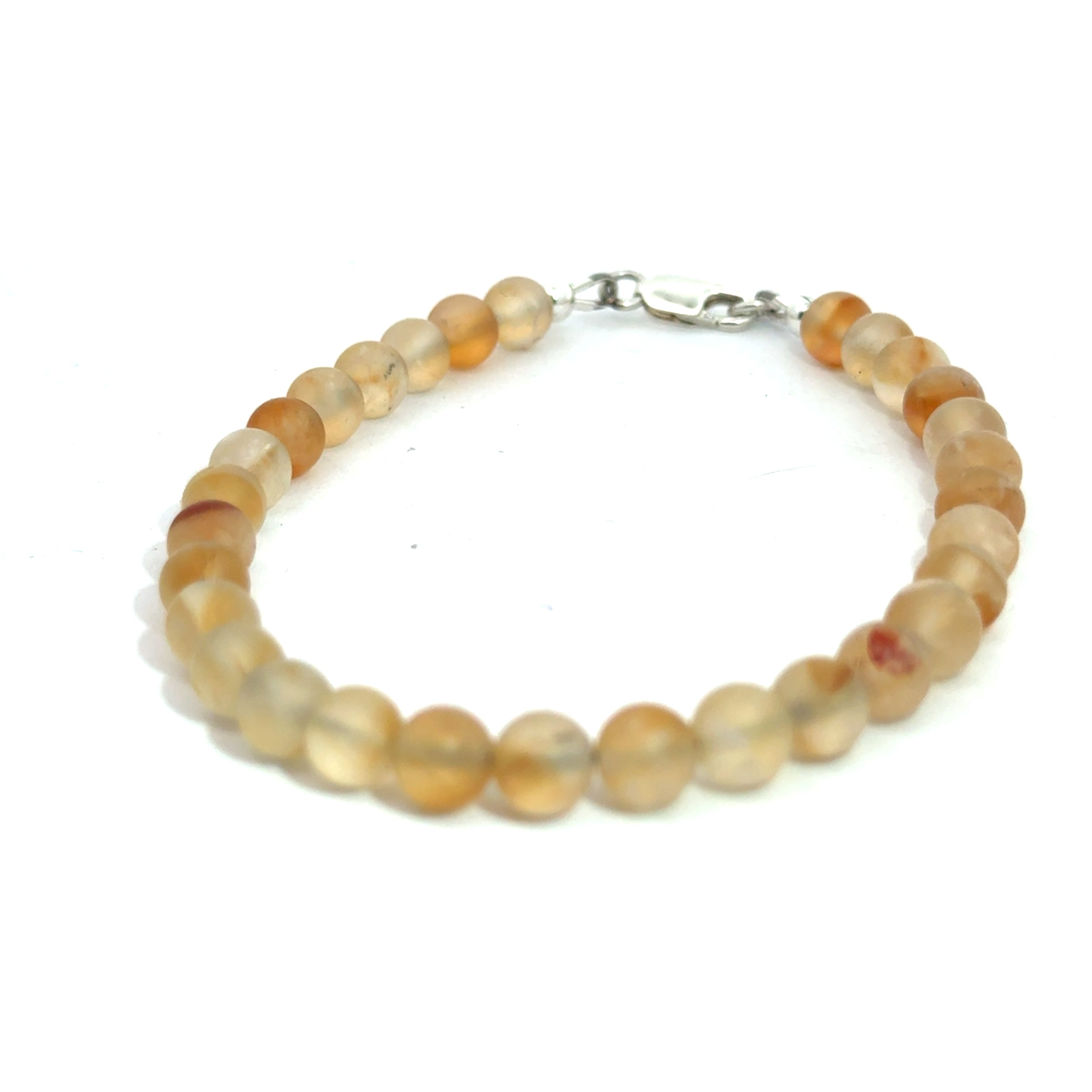 Citrine Gemstone Beaded Bracelet