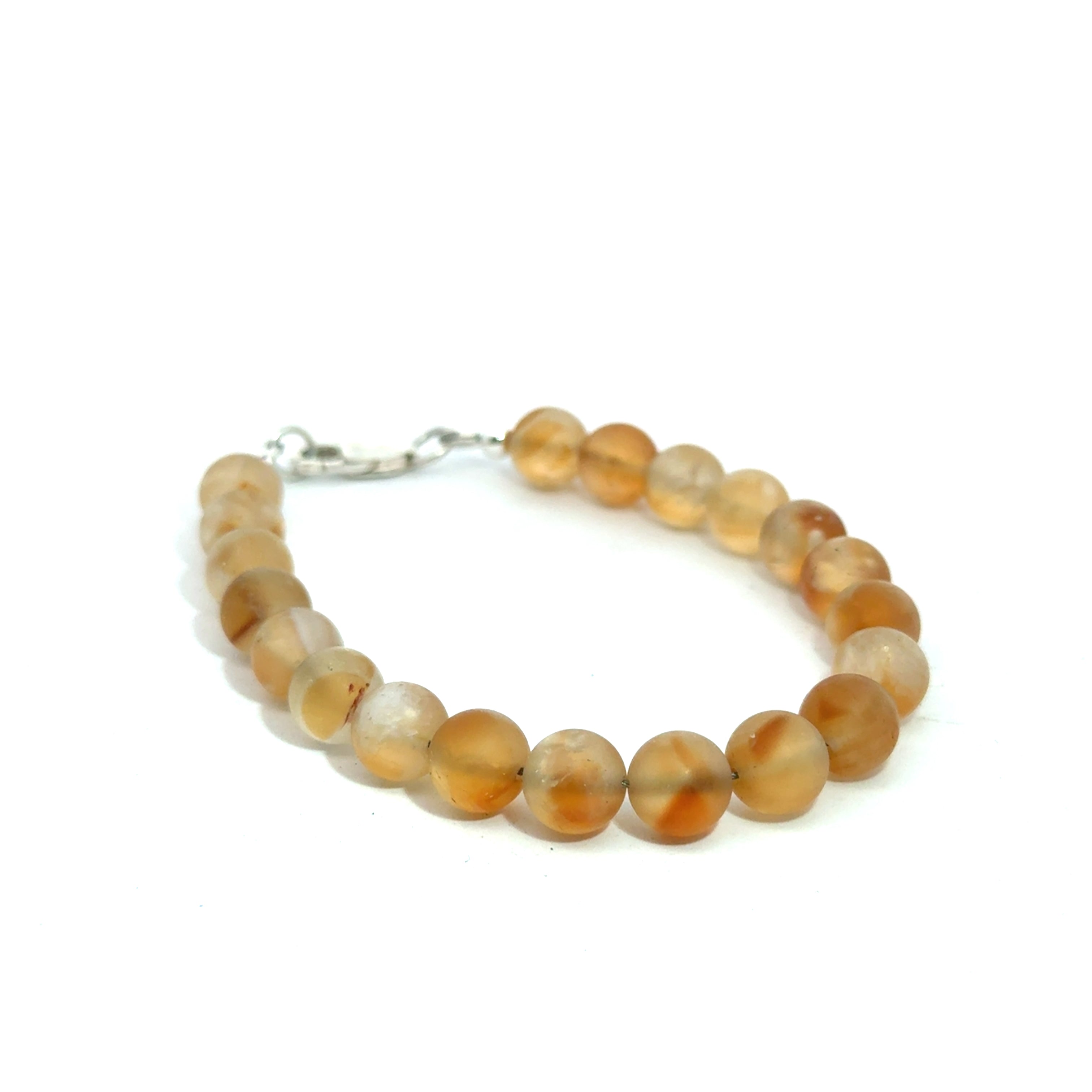 Citrine Gemstone Beaded Bracelet