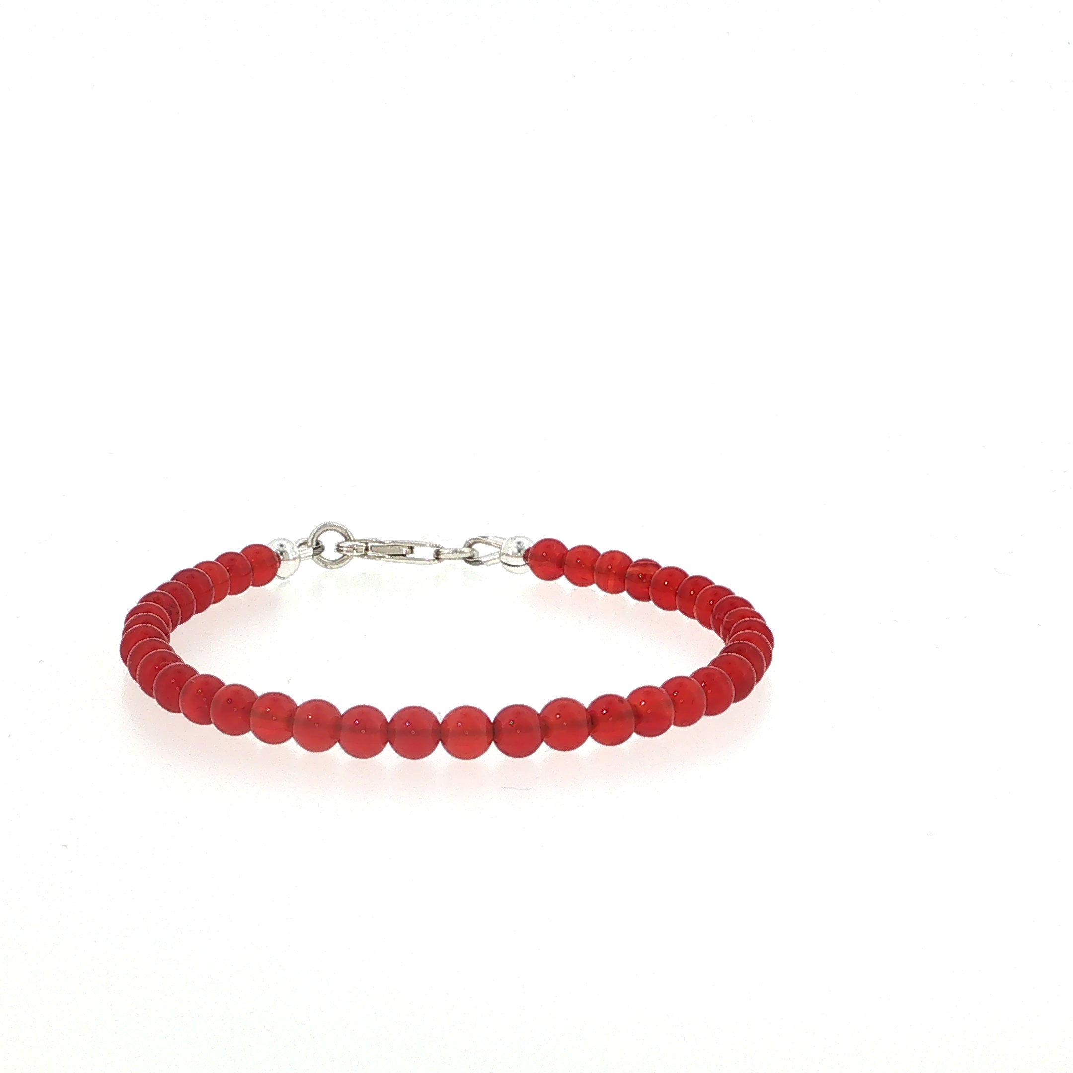 Carnelian Gemstone Beaded Bracelet