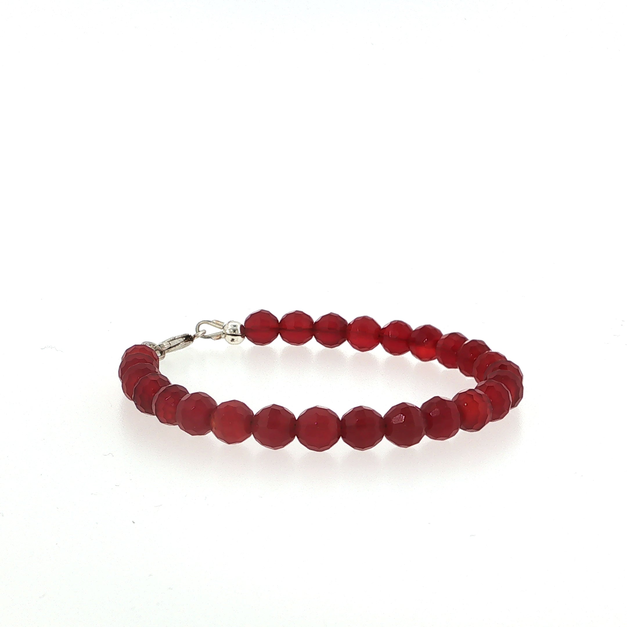 Carnelian Gemstone Beaded Bracelet