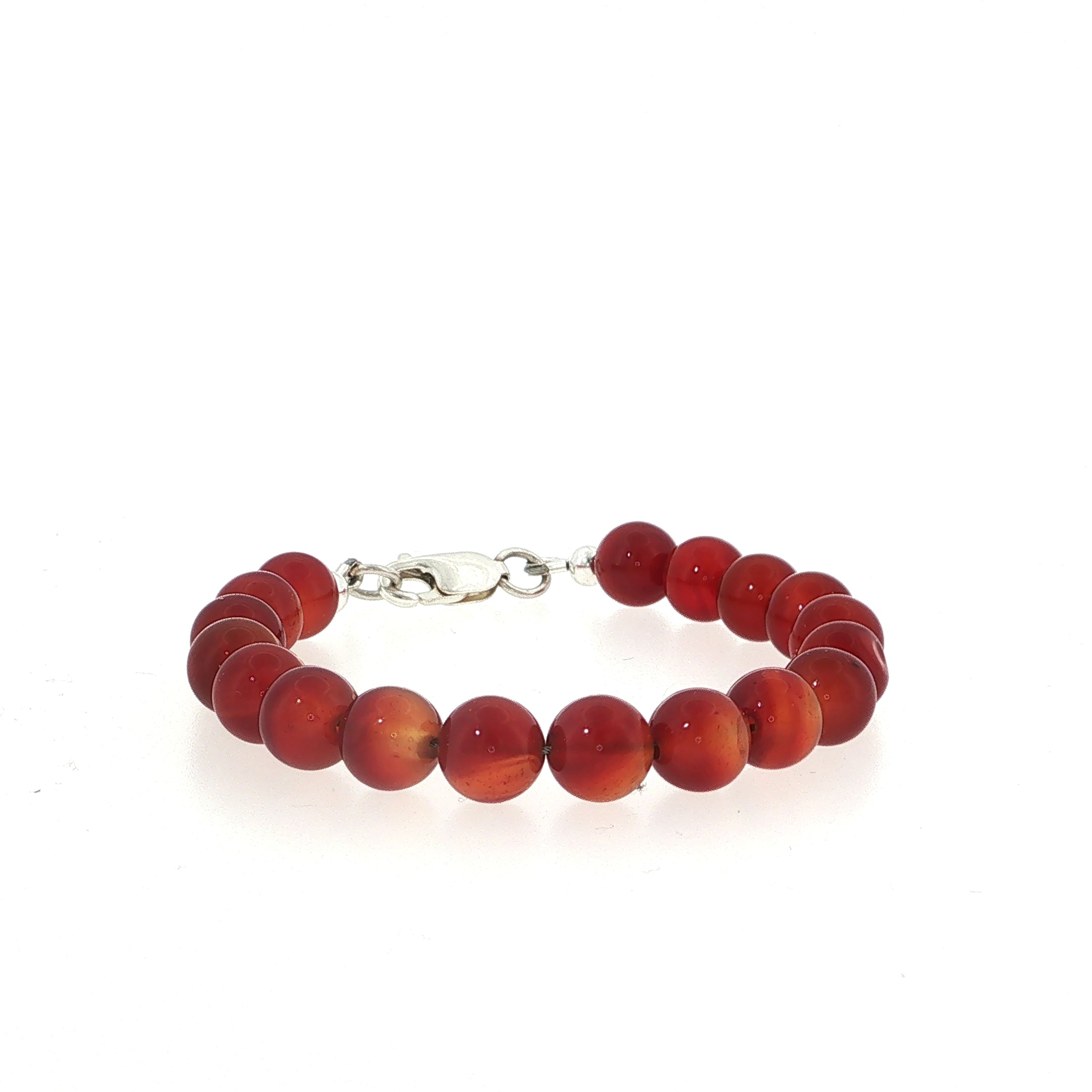 Carnelian Gemstone Beaded Bracelet