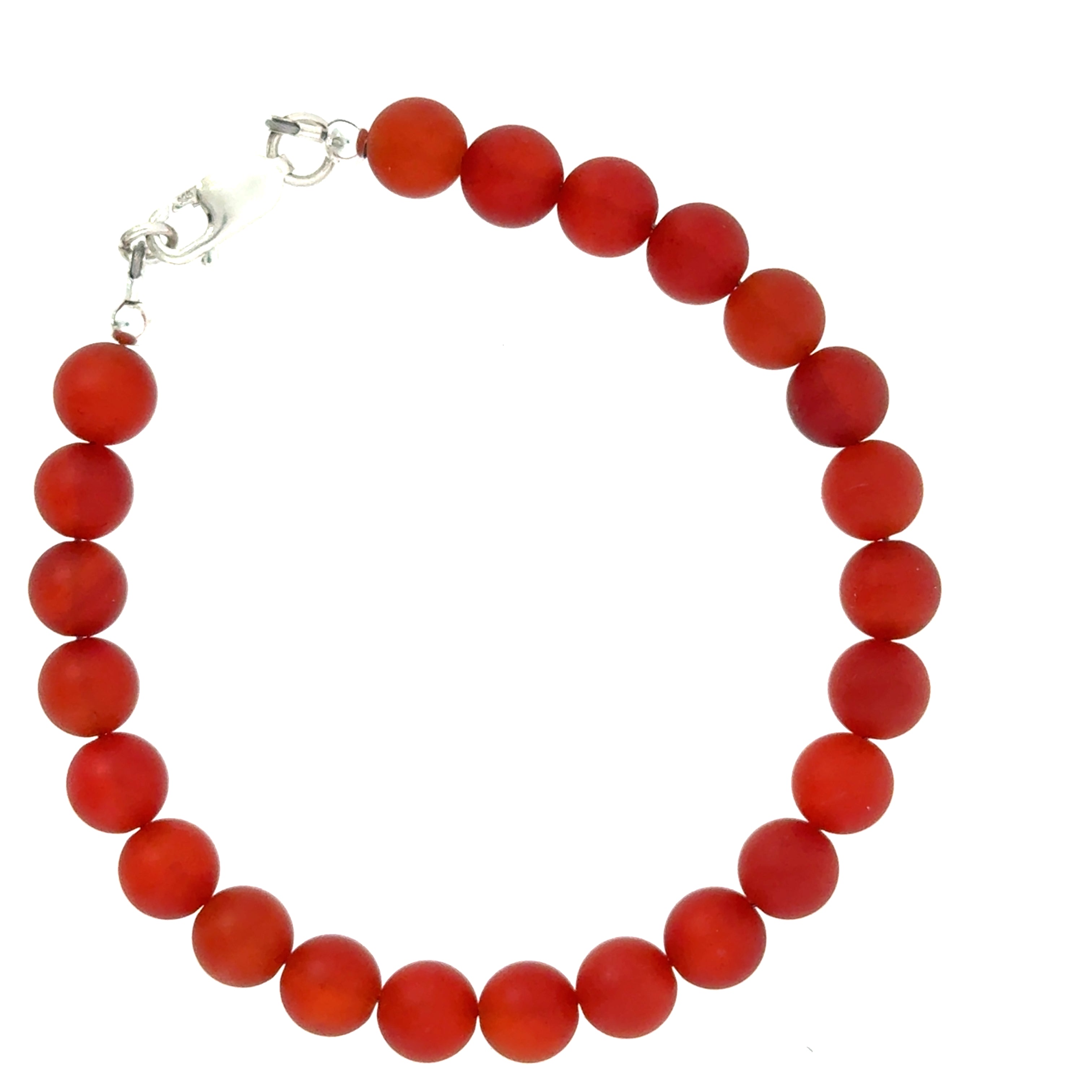 Carnelian Gemstone Beaded Bracelet