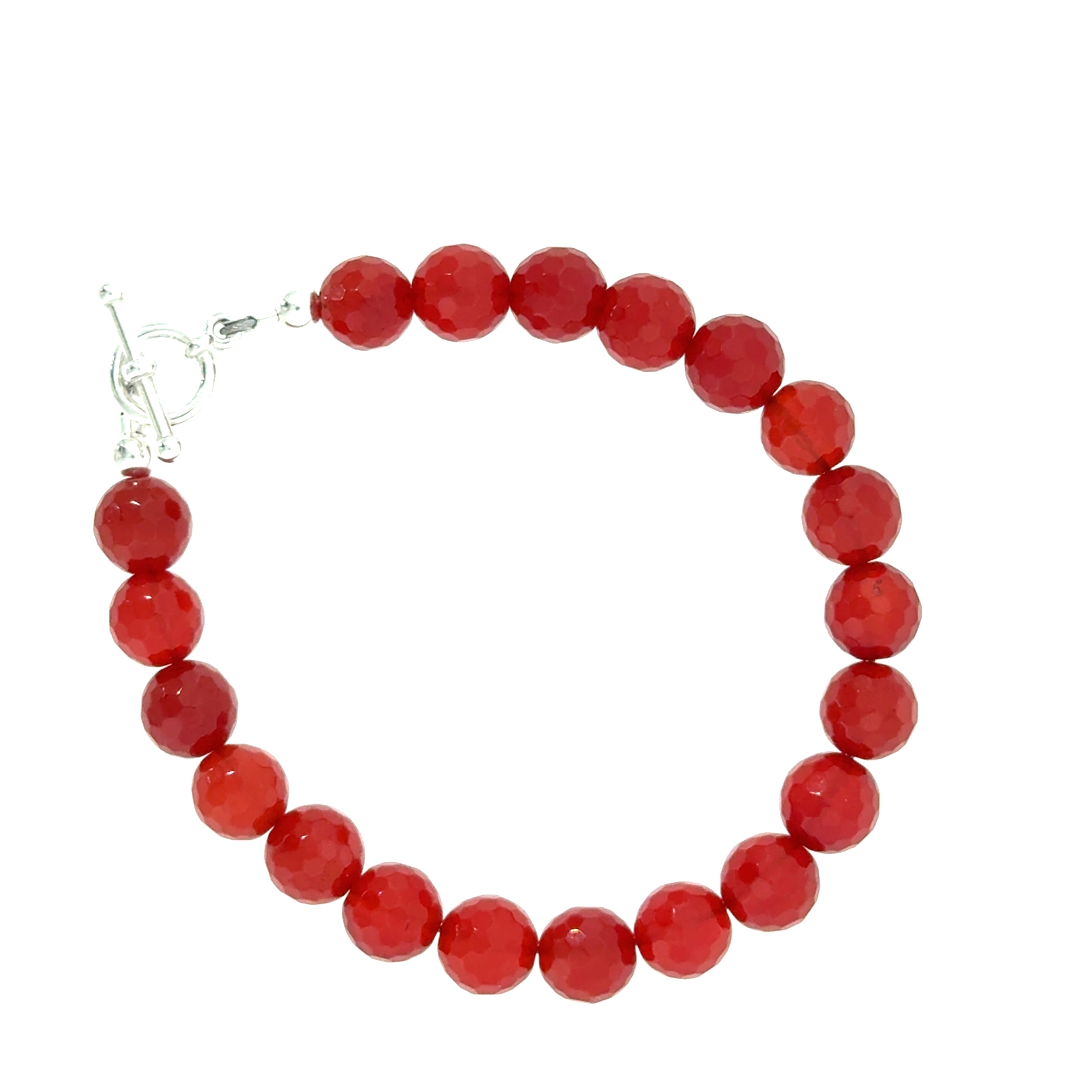 Carnelian Gemstone Beaded Bracelet