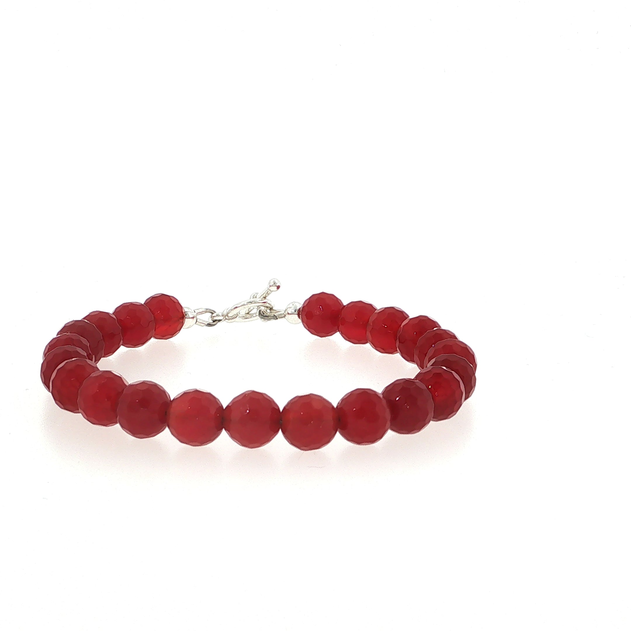 Carnelian Gemstone Beaded Bracelet