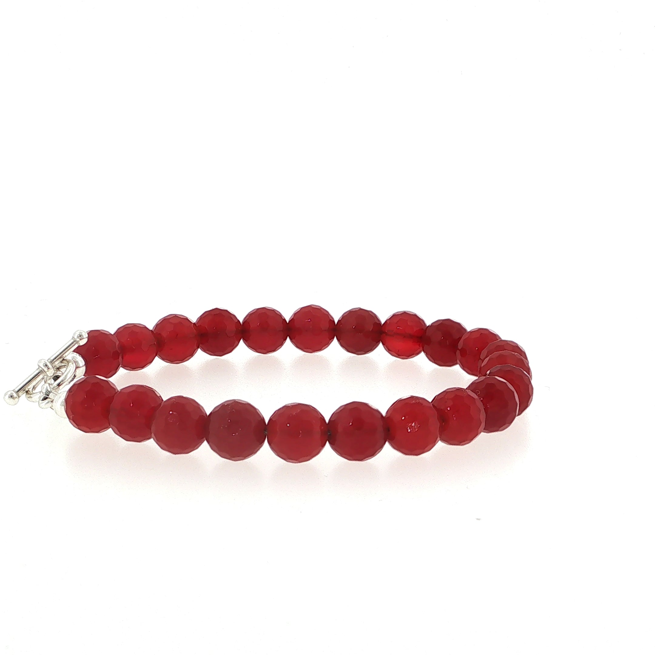 Carnelian Gemstone Beaded Bracelet