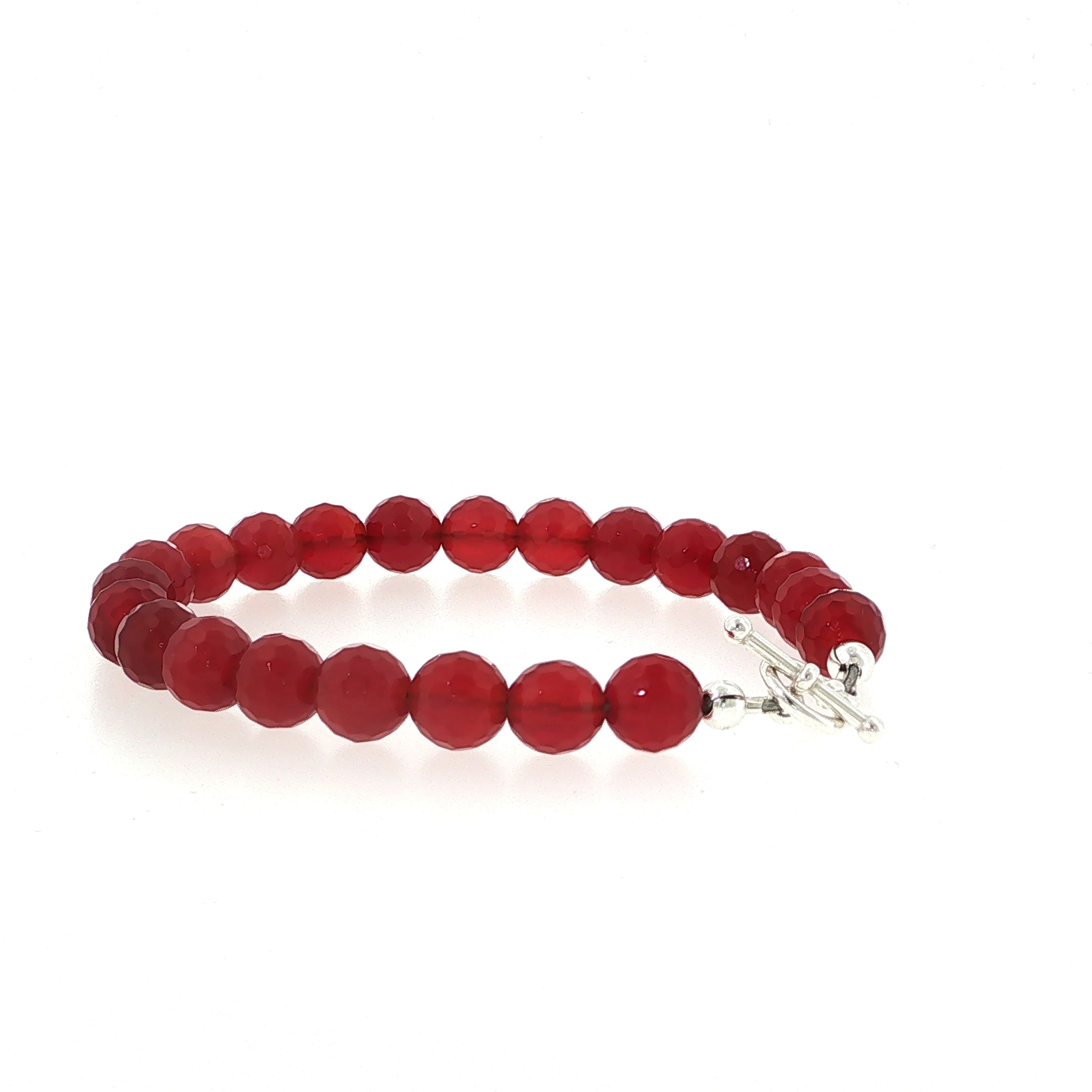 Carnelian Gemstone Beaded Bracelet