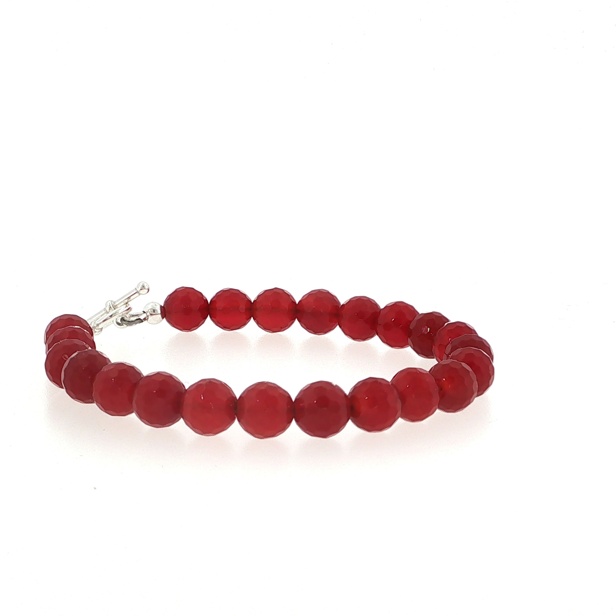 Carnelian Gemstone Beaded Bracelet