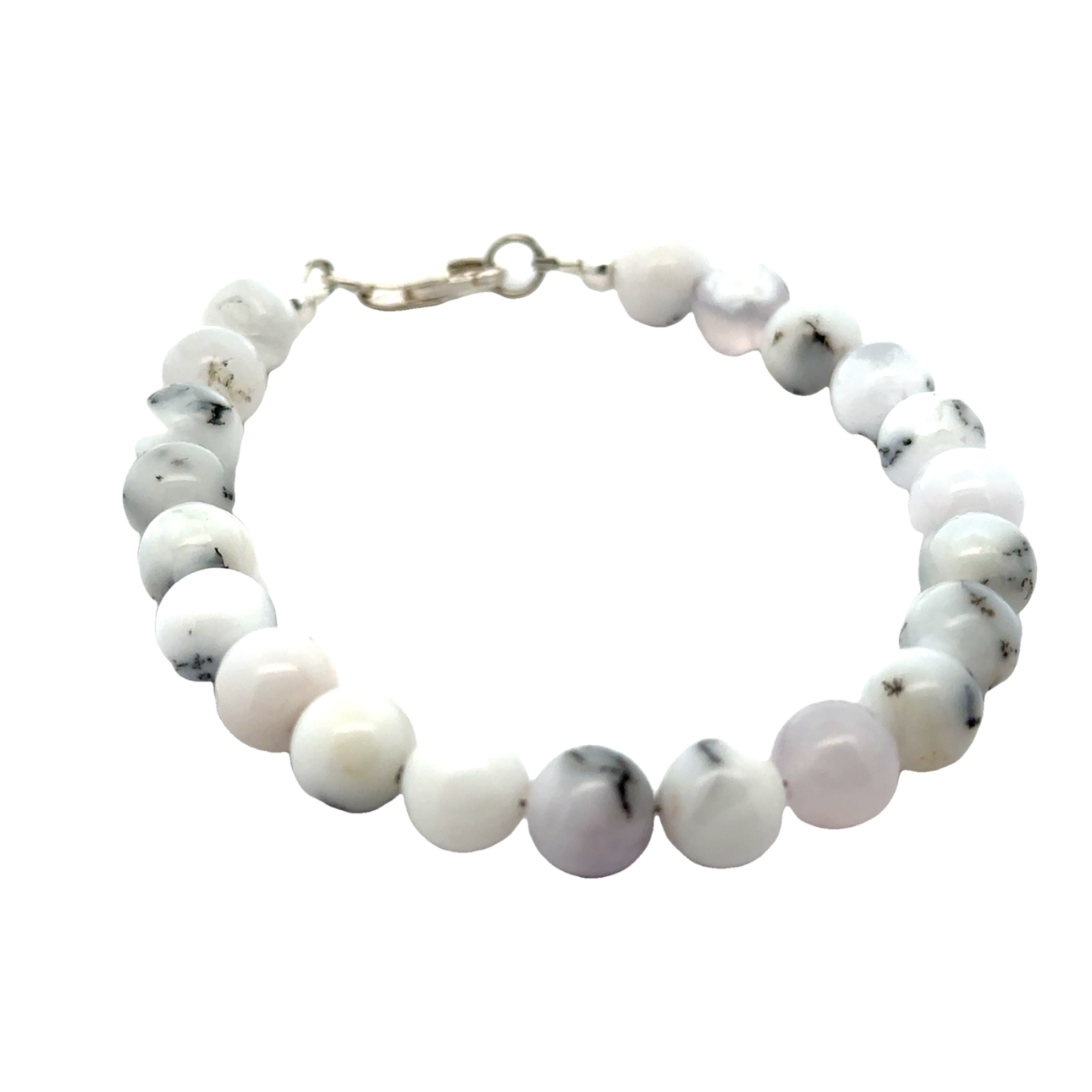 Dendritic Opal  Beaded Gemstone Bracelet, Jewelry
