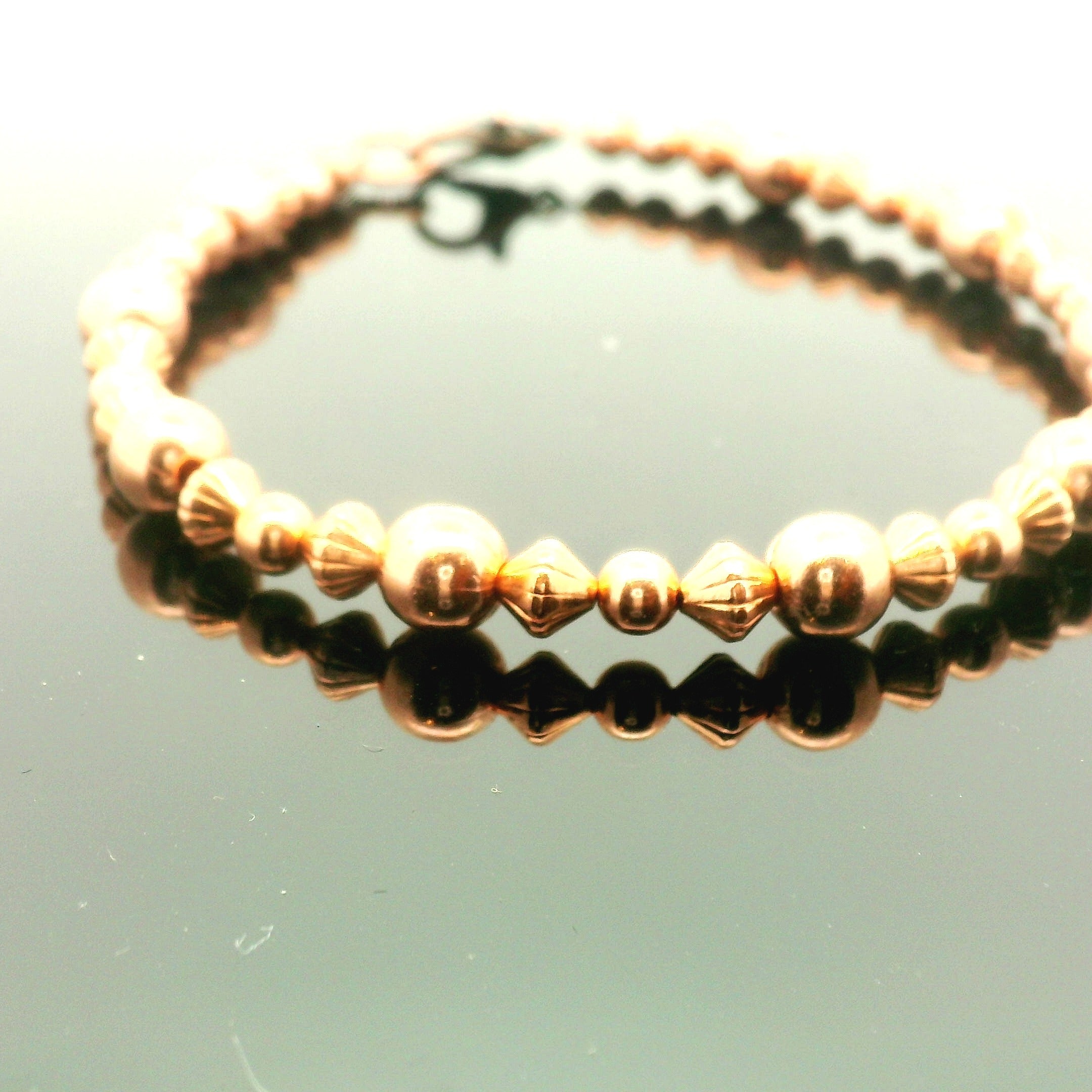 Copper Beaded Bracelet