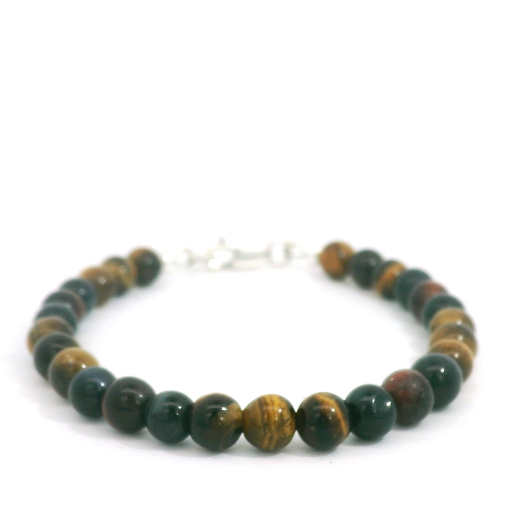 Tiger Eye Trio Gemstone Beaded Bracelet