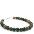 Tiger Eye Trio Gemstone Beaded Bracelet