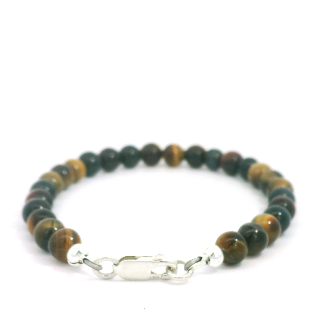 Tiger Eye Trio Gemstone Beaded Bracelet