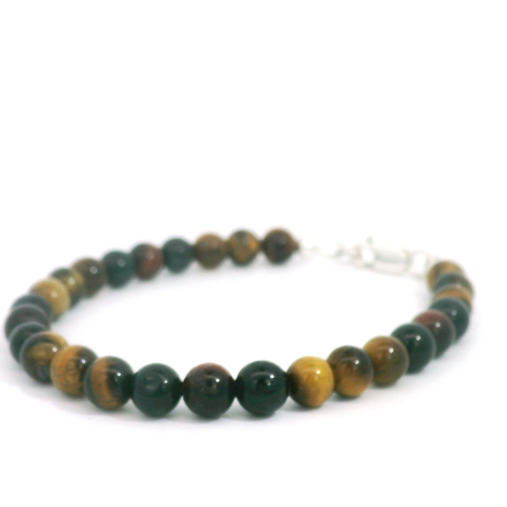 Tiger Eye Trio Gemstone Beaded Bracelet