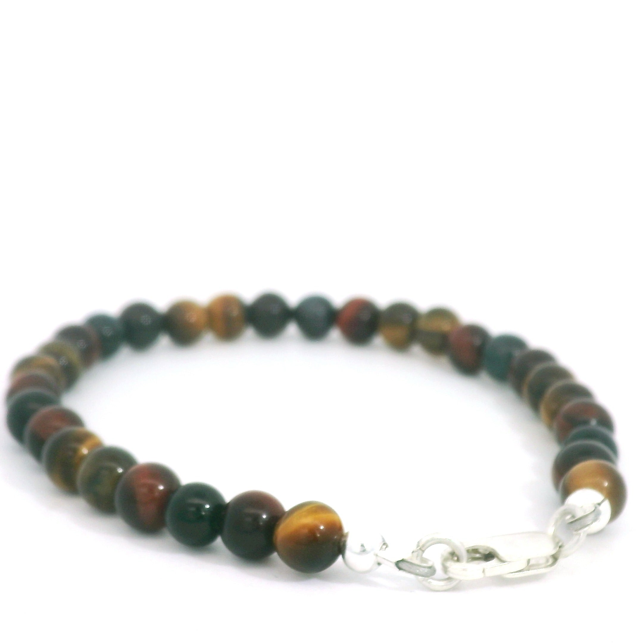 Tiger Eye Trio Gemstone Beaded Bracelet