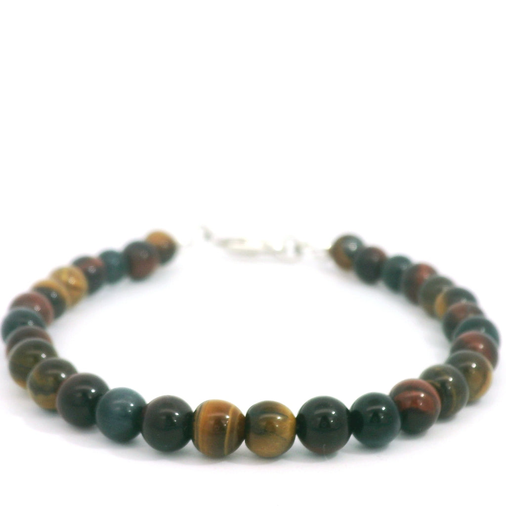 Tiger Eye Trio Gemstone Beaded Bracelet