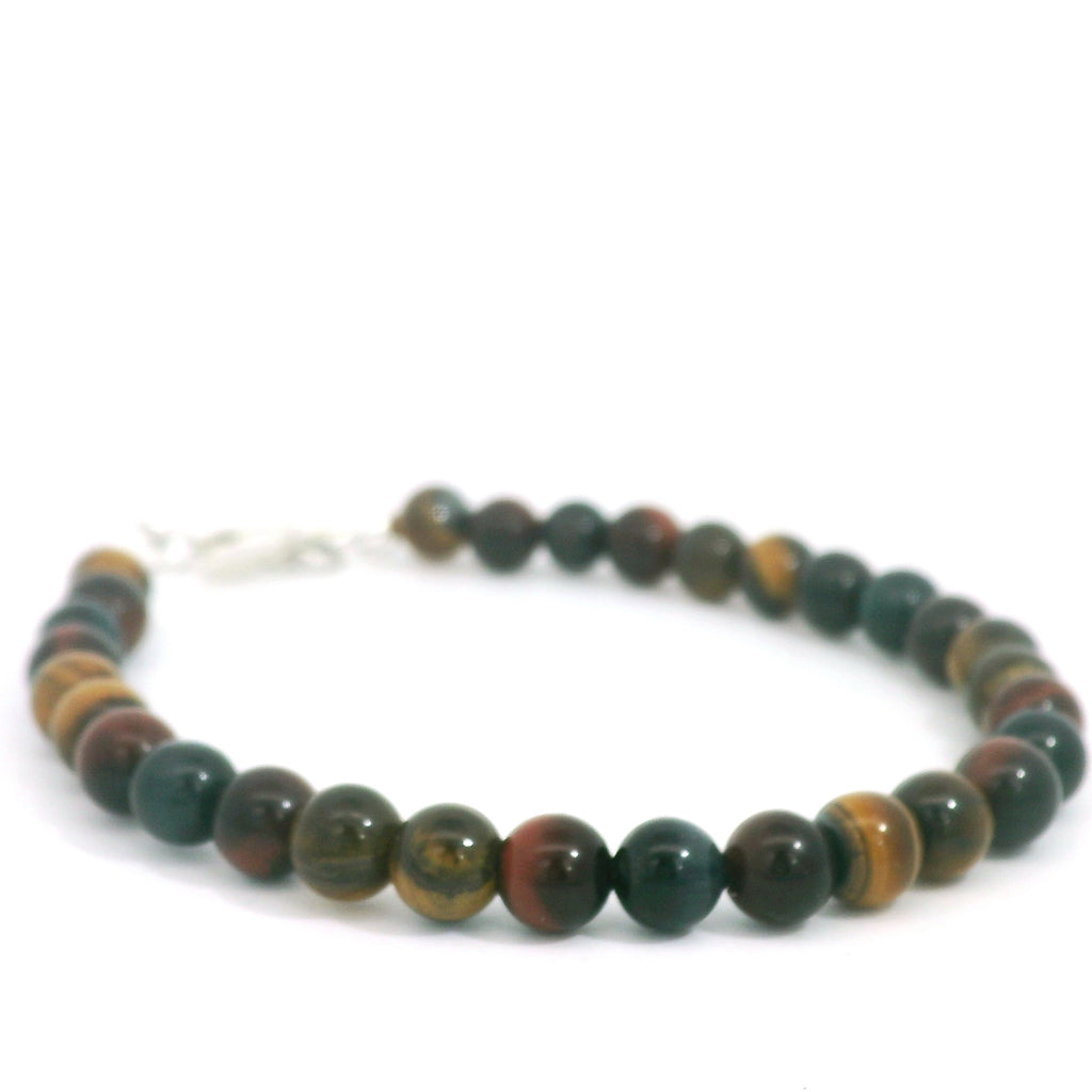 Tiger Eye Trio Gemstone Beaded Bracelet