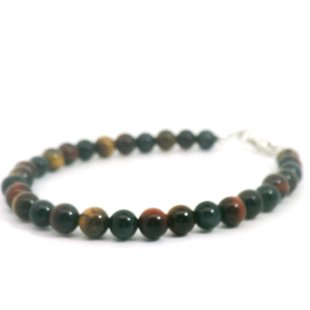 Tiger Eye Trio Gemstone Beaded Bracelet