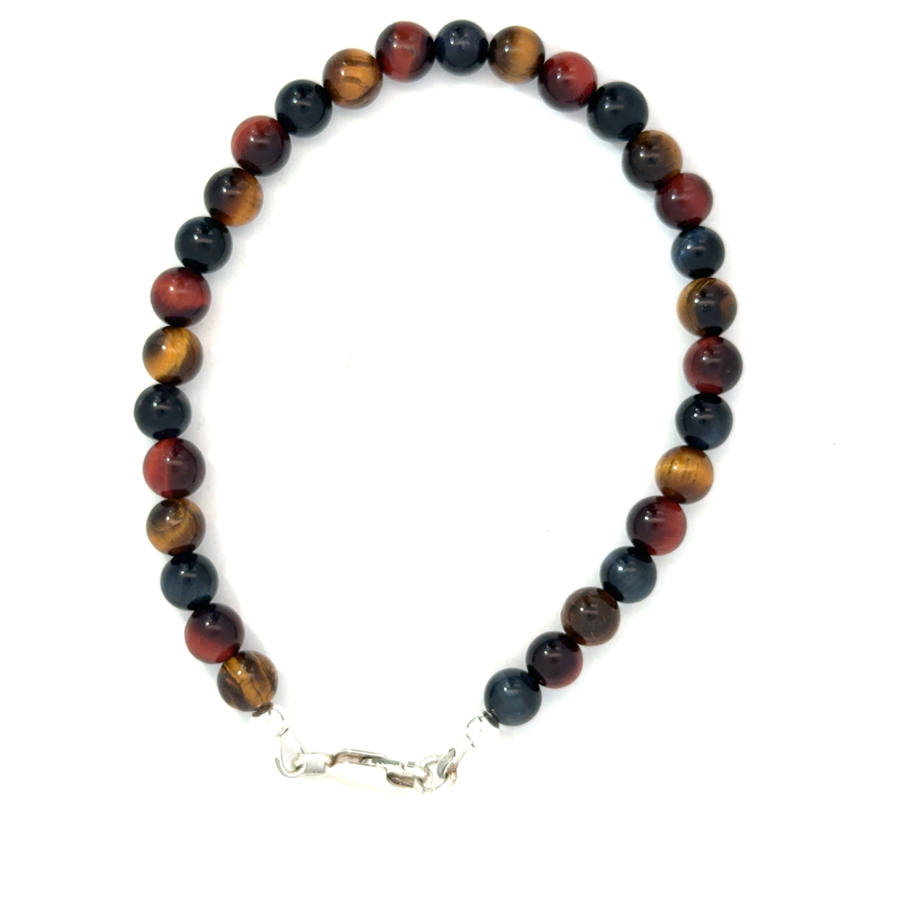 Tiger Eye Trio Gemstone Beaded Bracelet