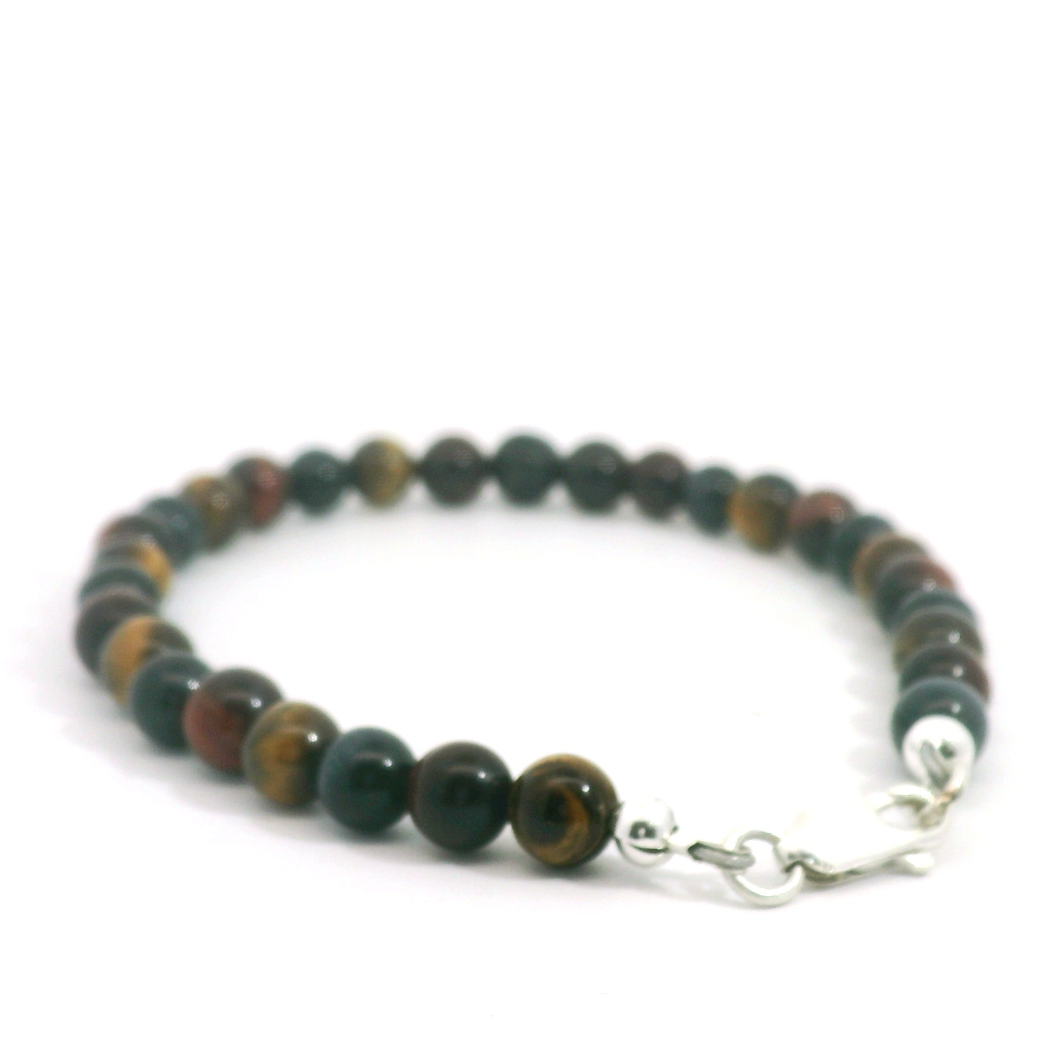 Tiger Eye Trio Gemstone Beaded Bracelet