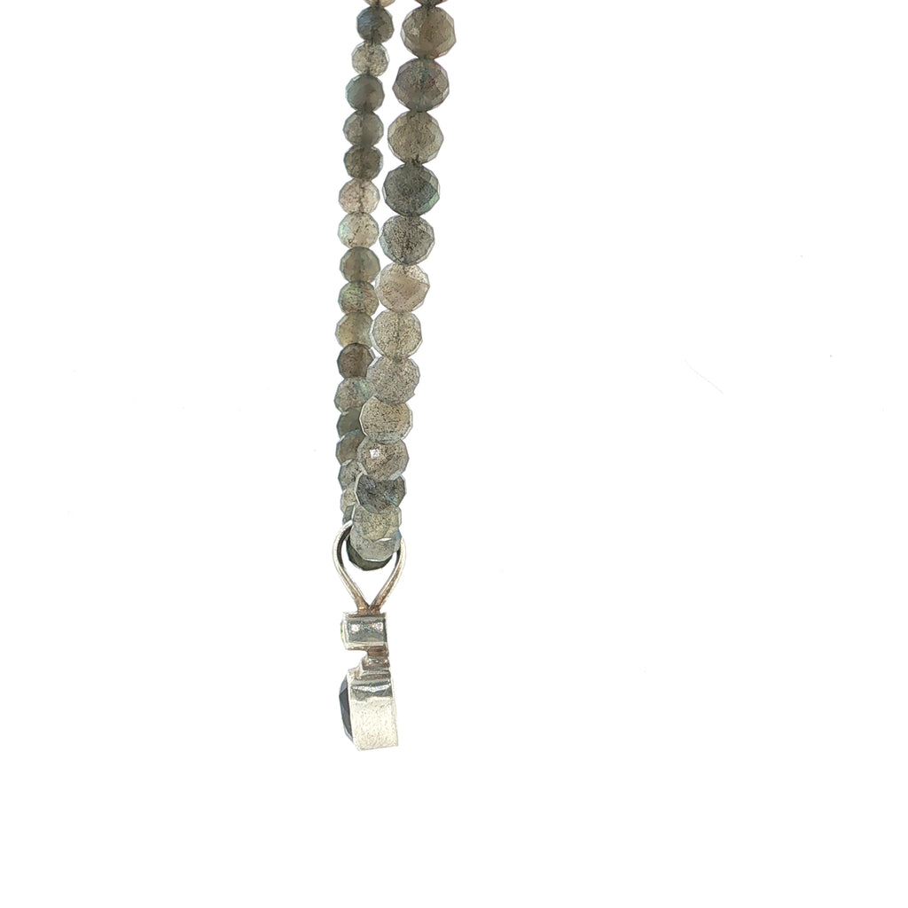 Labradorite, Amethyst & Peridot Sterling Silver Necklace