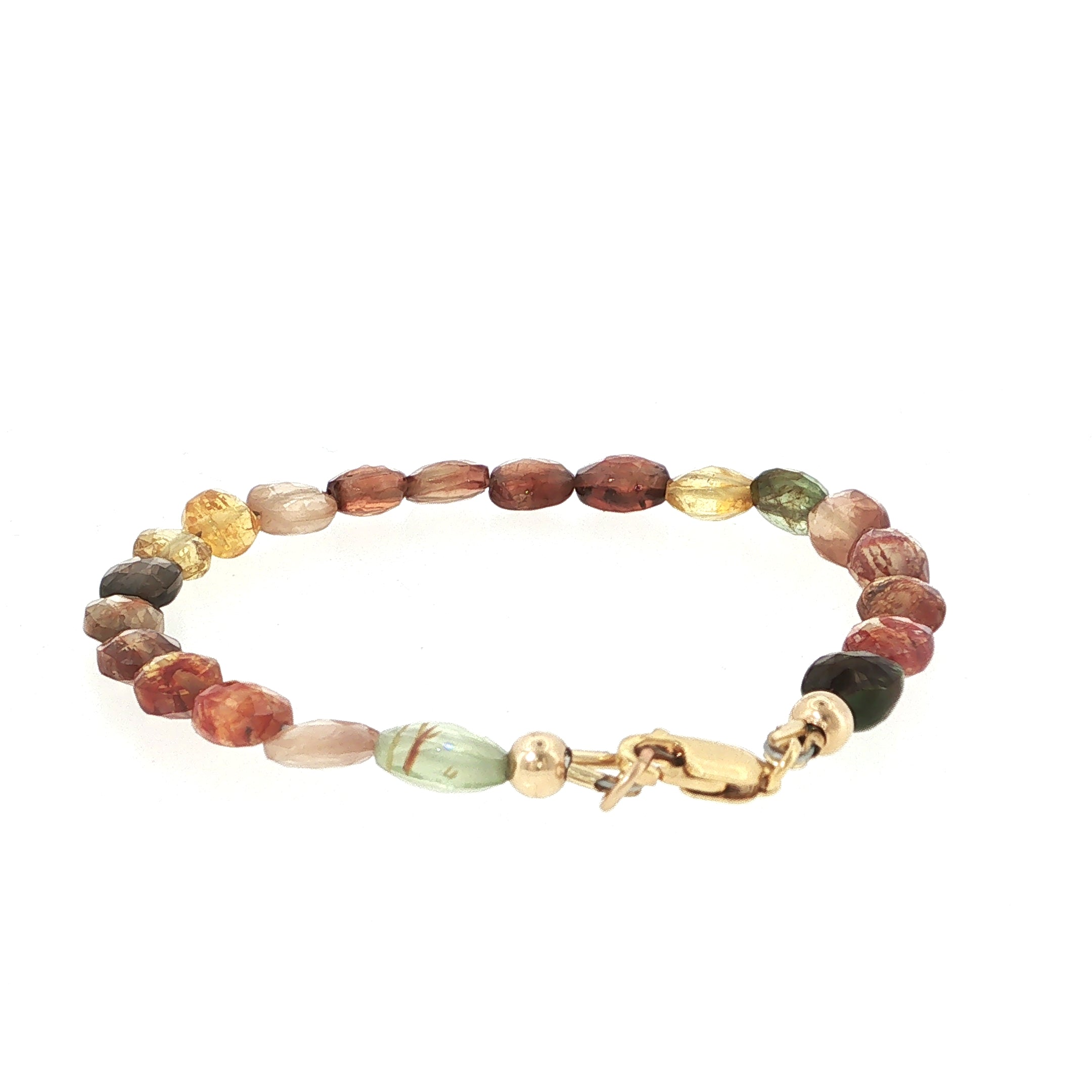 Multi-Sapphire Gemstone Beaded Bracelet