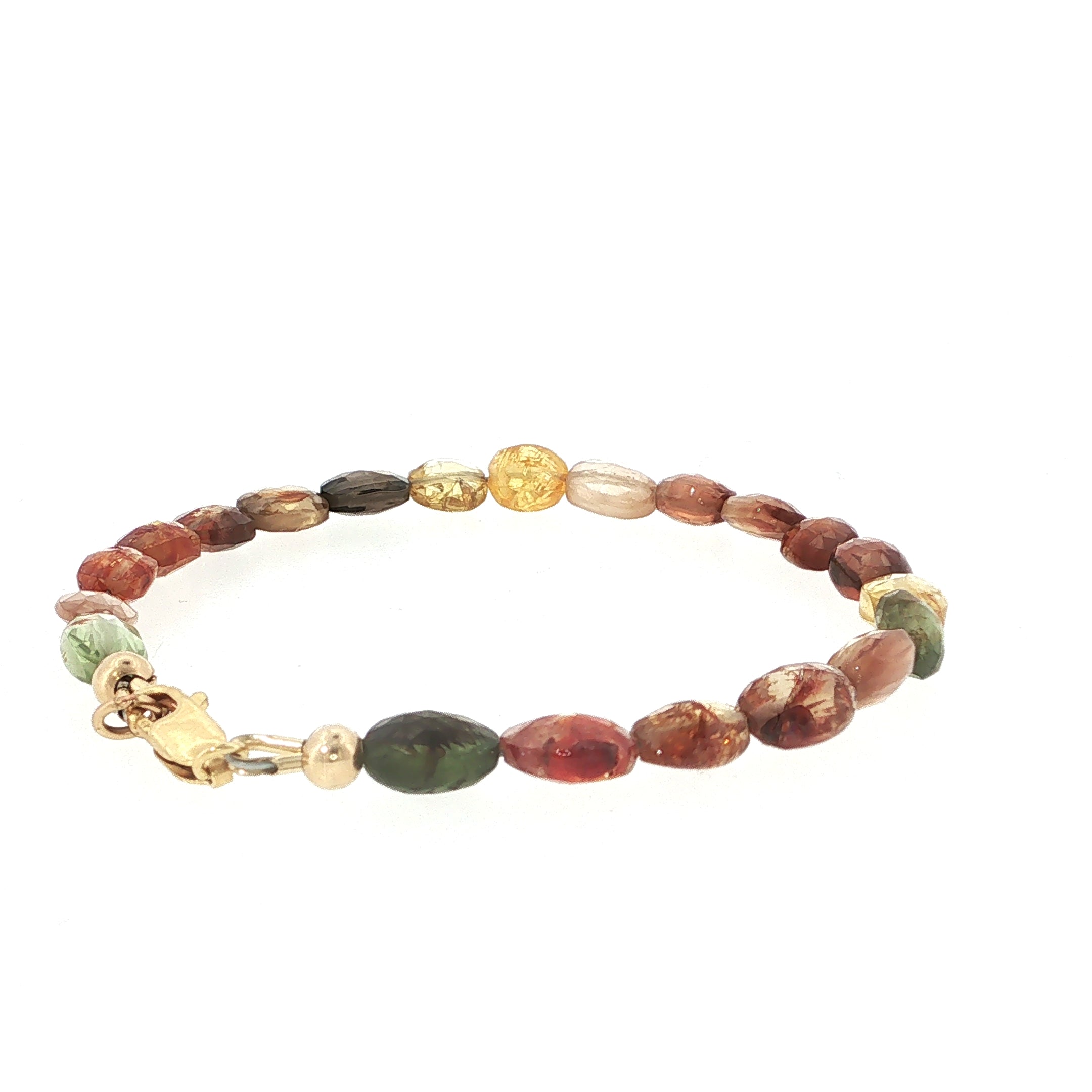Multi-Sapphire Gemstone Beaded Bracelet