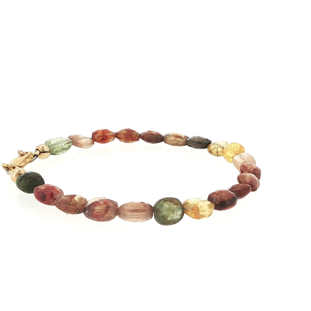 Multi-Sapphire Gemstone Beaded Bracelet