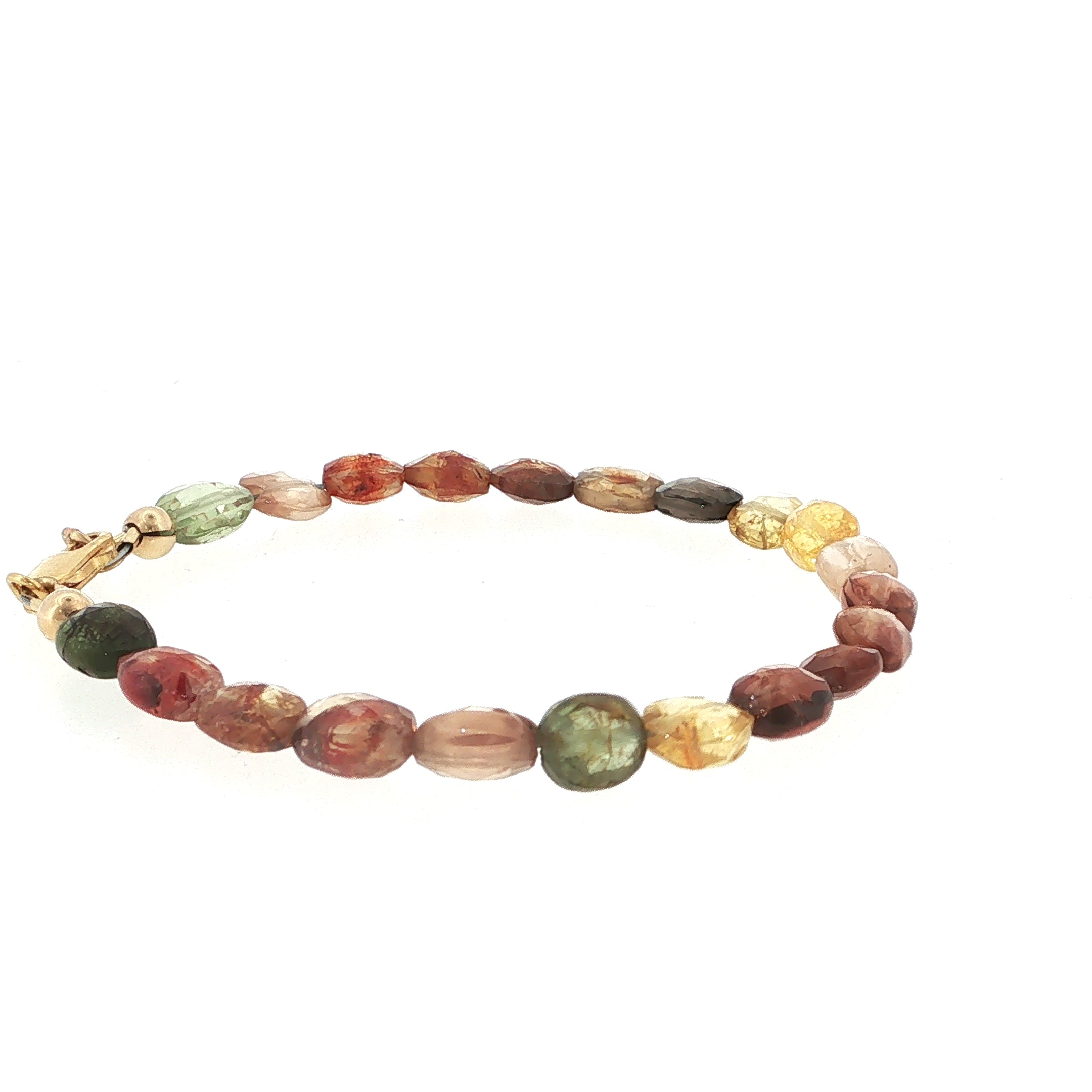 Multi-Sapphire Gemstone Beaded Bracelet