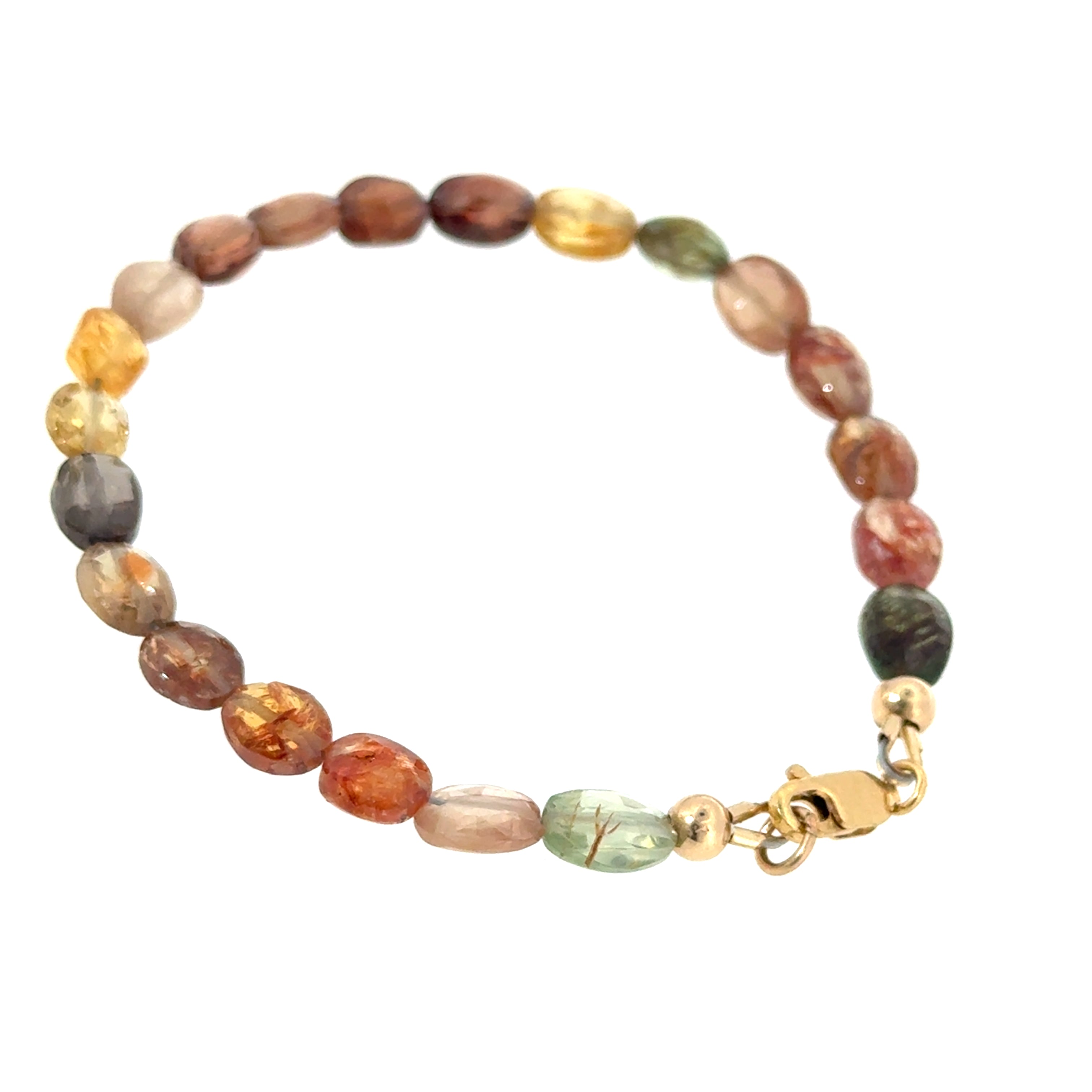 Multi-Sapphire Gemstone Beaded Bracelet