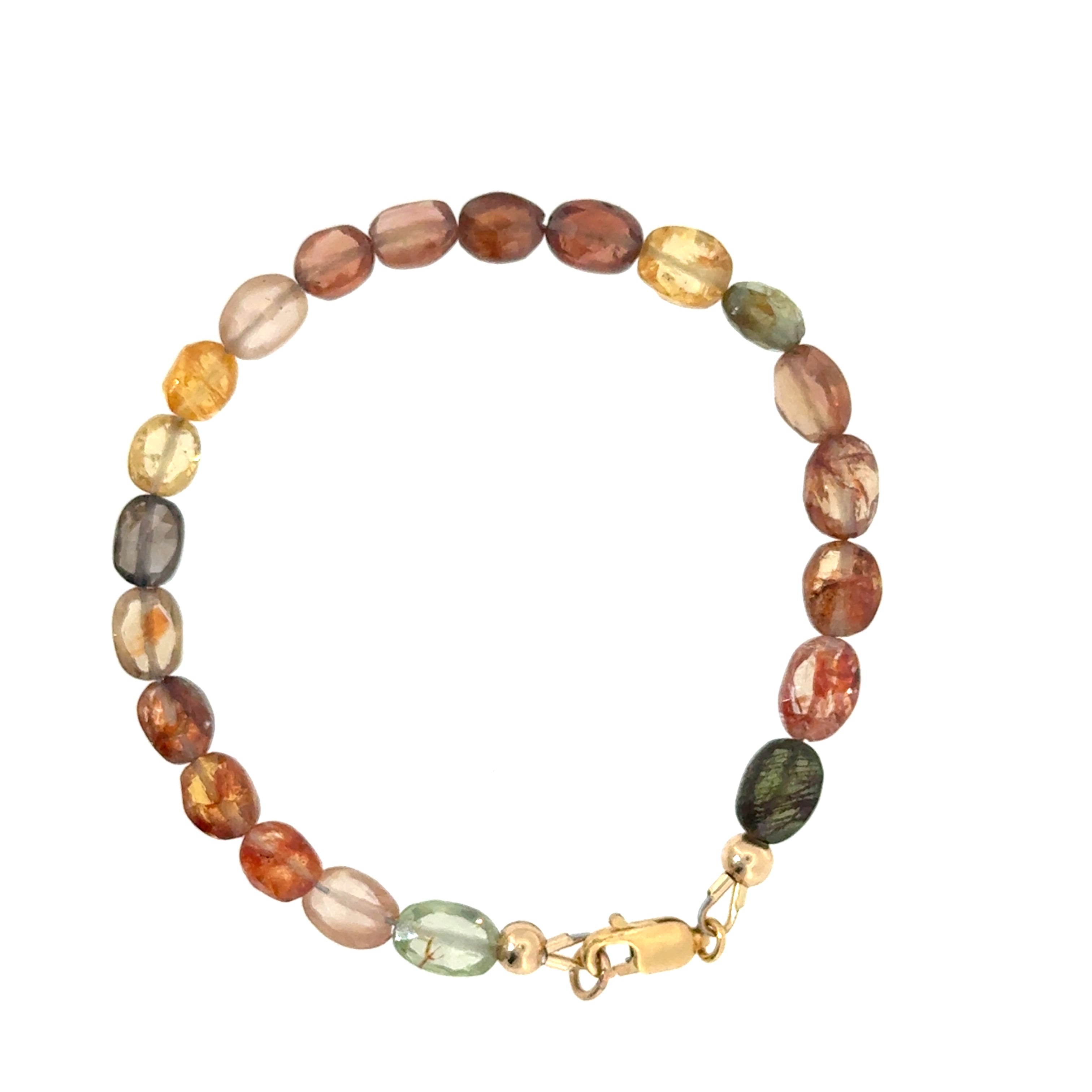 Multi-Sapphire Gemstone Beaded Bracelet