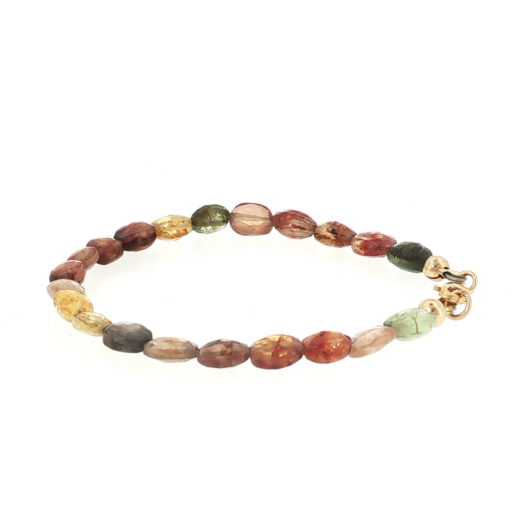 Multi-Sapphire Gemstone Beaded Bracelet