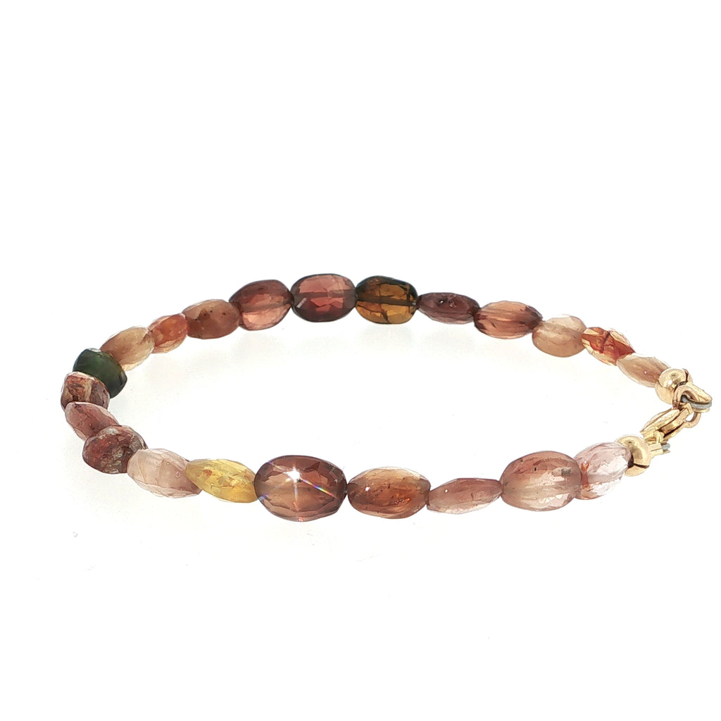 Multi-Sapphire Gemstone Beaded Bracelet