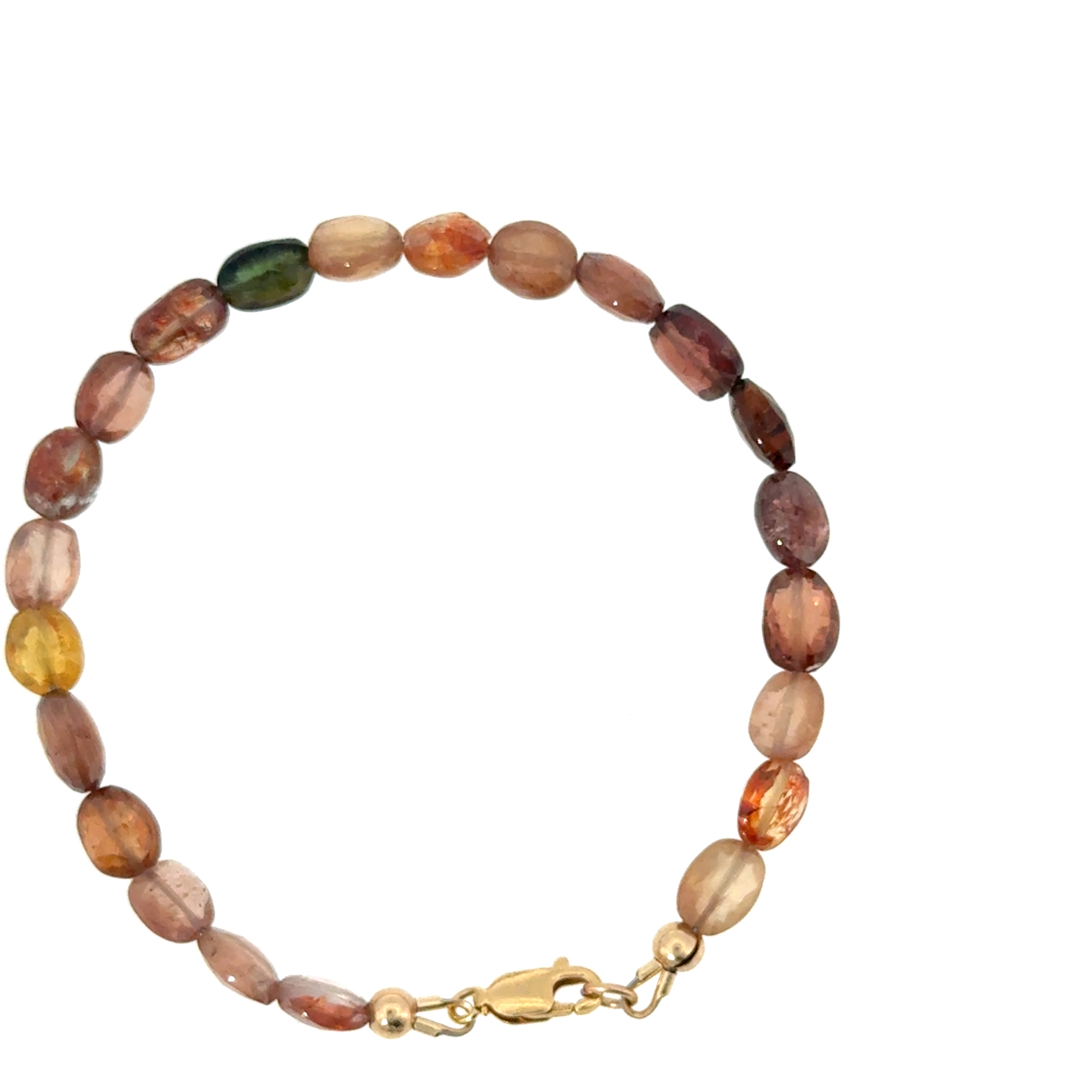 Multi-Sapphire Gemstone Beaded Bracelet