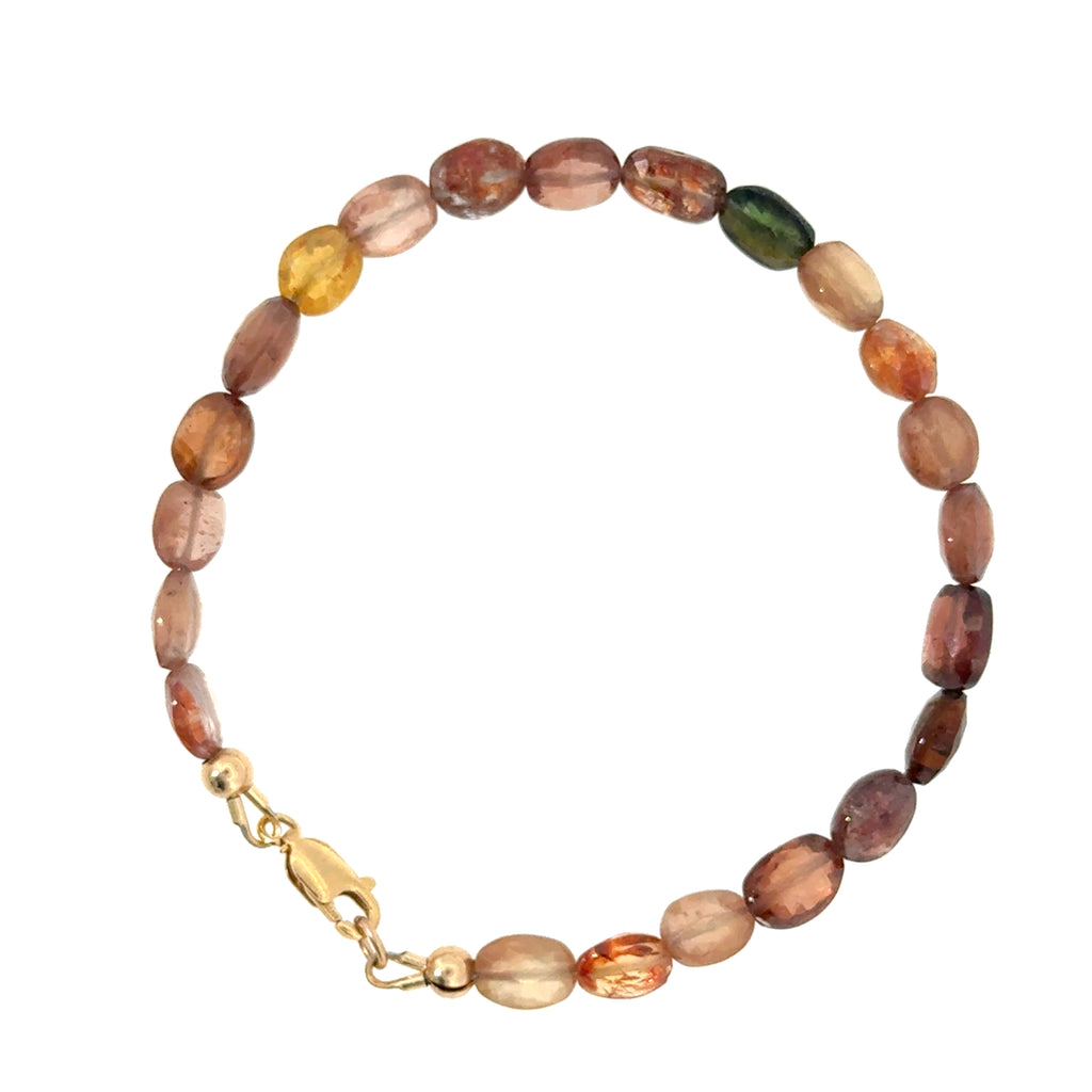 Multi-Sapphire Gemstone Beaded Bracelet