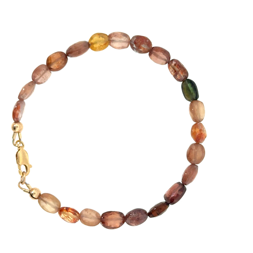 Multi-Sapphire Gemstone Beaded Bracelet