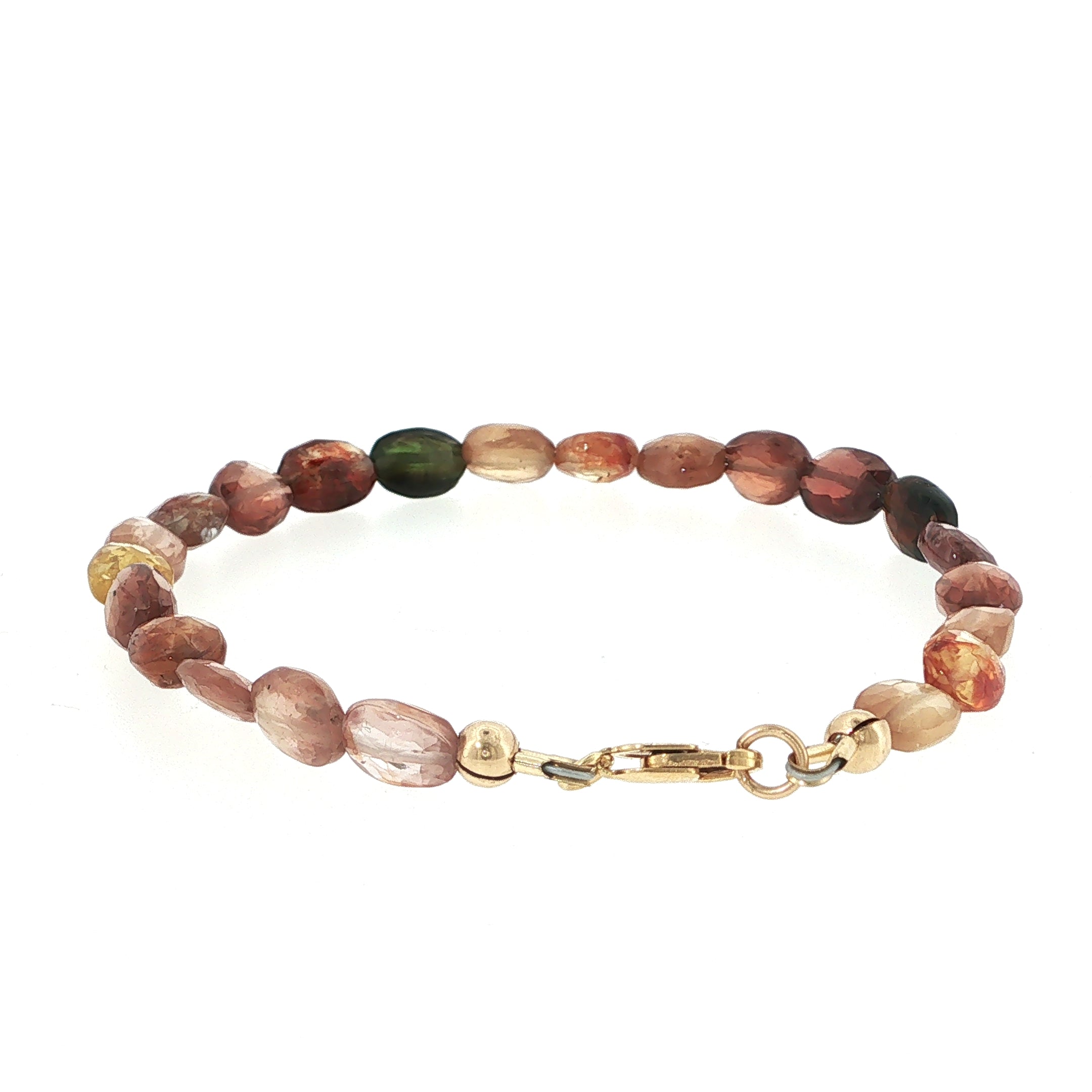Multi-Sapphire Gemstone Beaded Bracelet