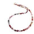Multi Red Spinel Gemstone Beaded Necklace