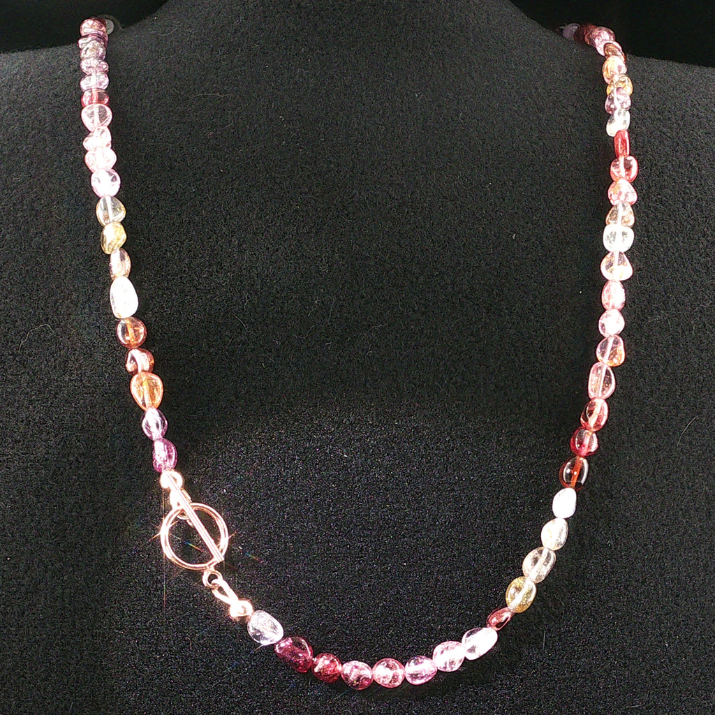 Multi-Sapphire Gemstone Beaded Necklace