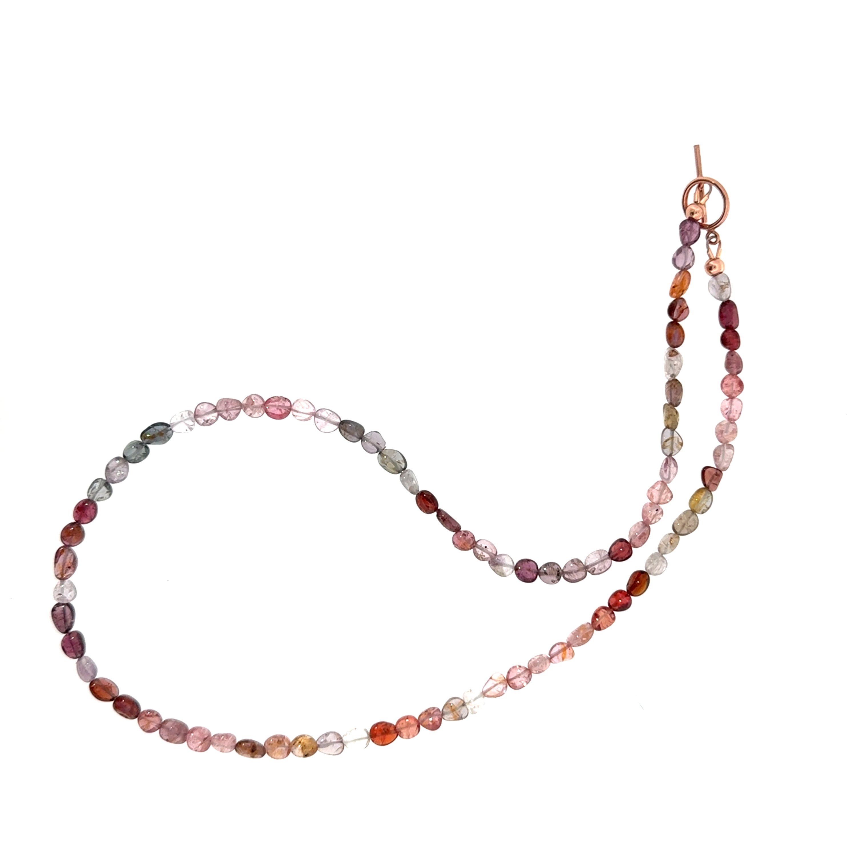 Multi-Sapphire Gemstone Beaded Necklace