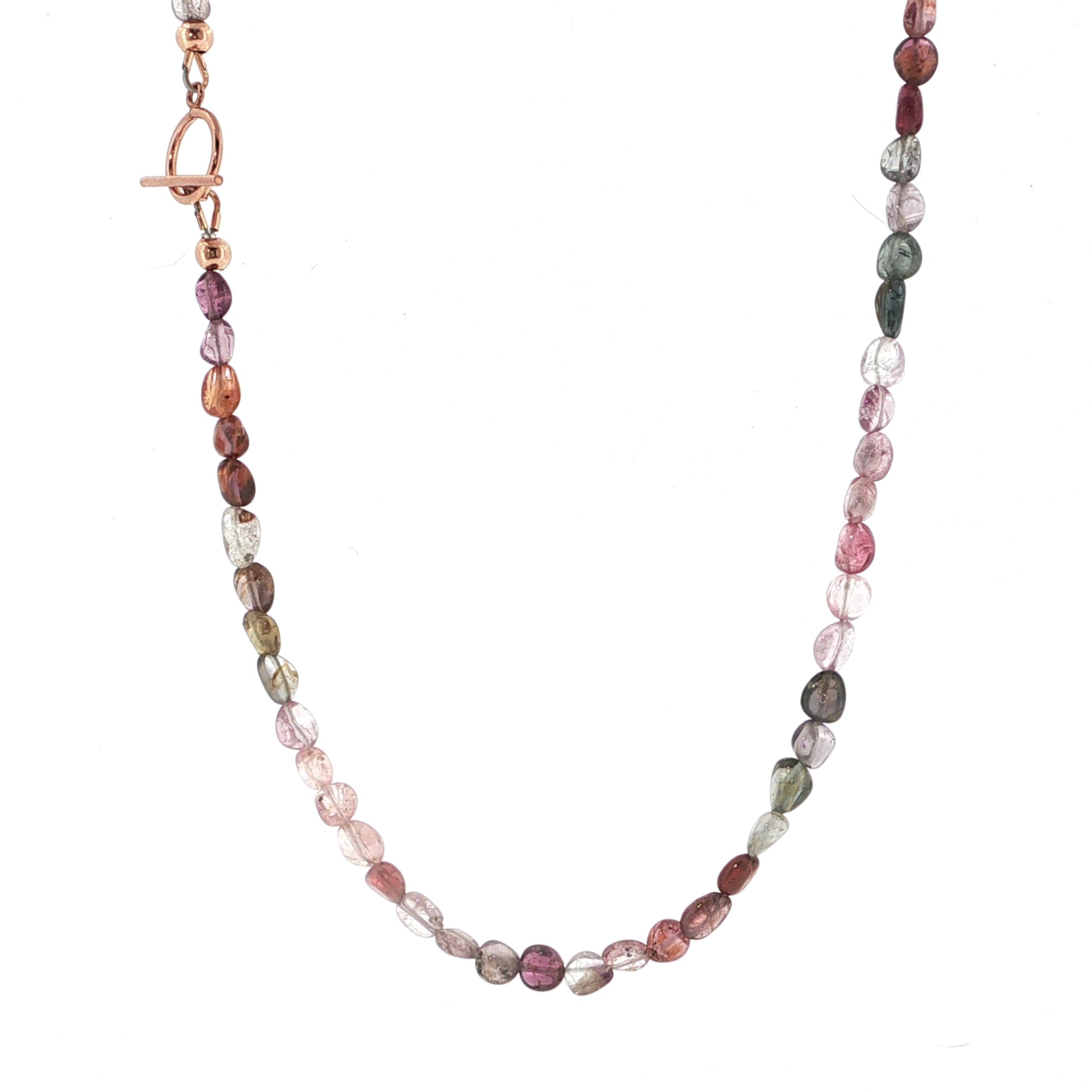 Multi-Sapphire Gemstone Beaded Necklace