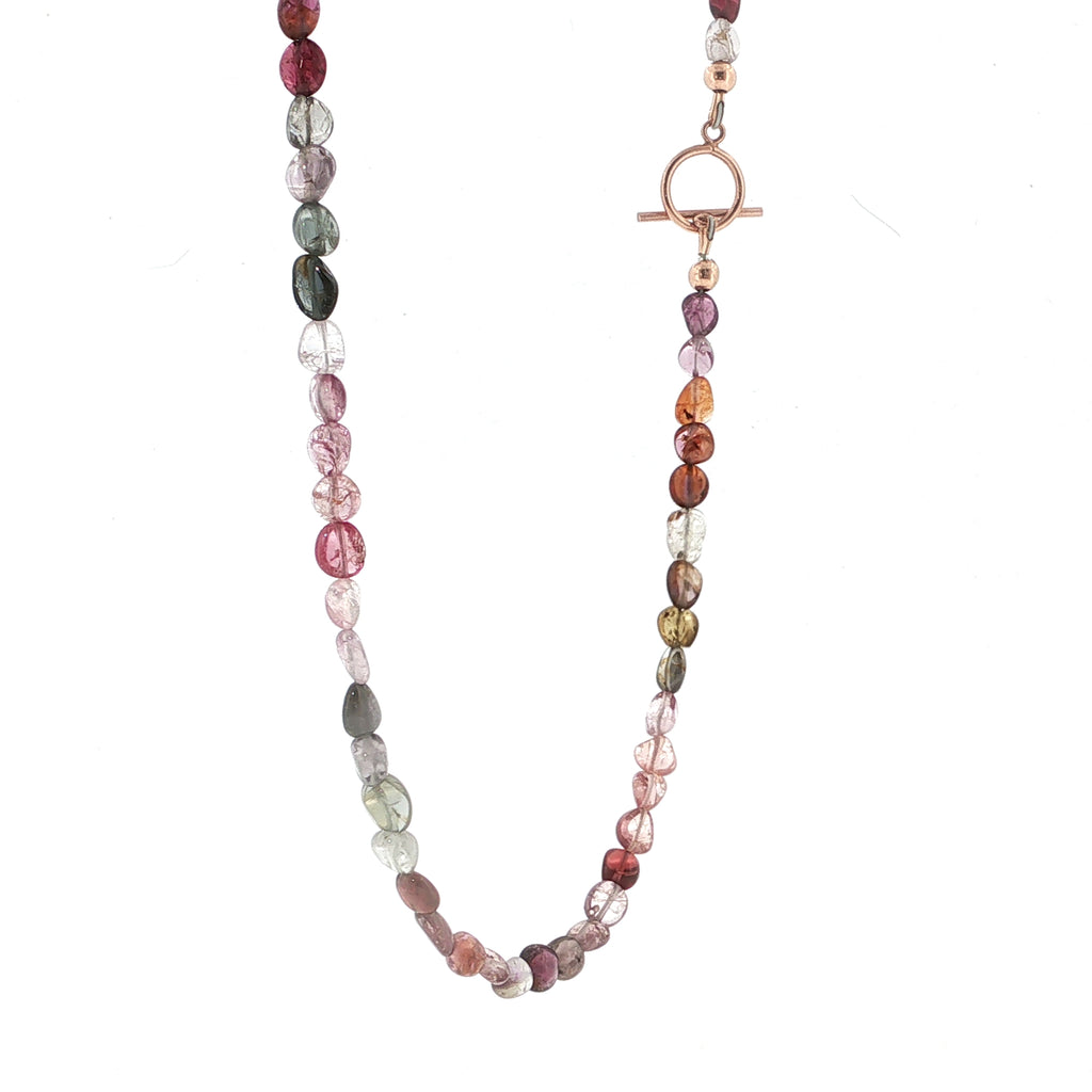 Multi-Sapphire Gemstone Beaded Necklace