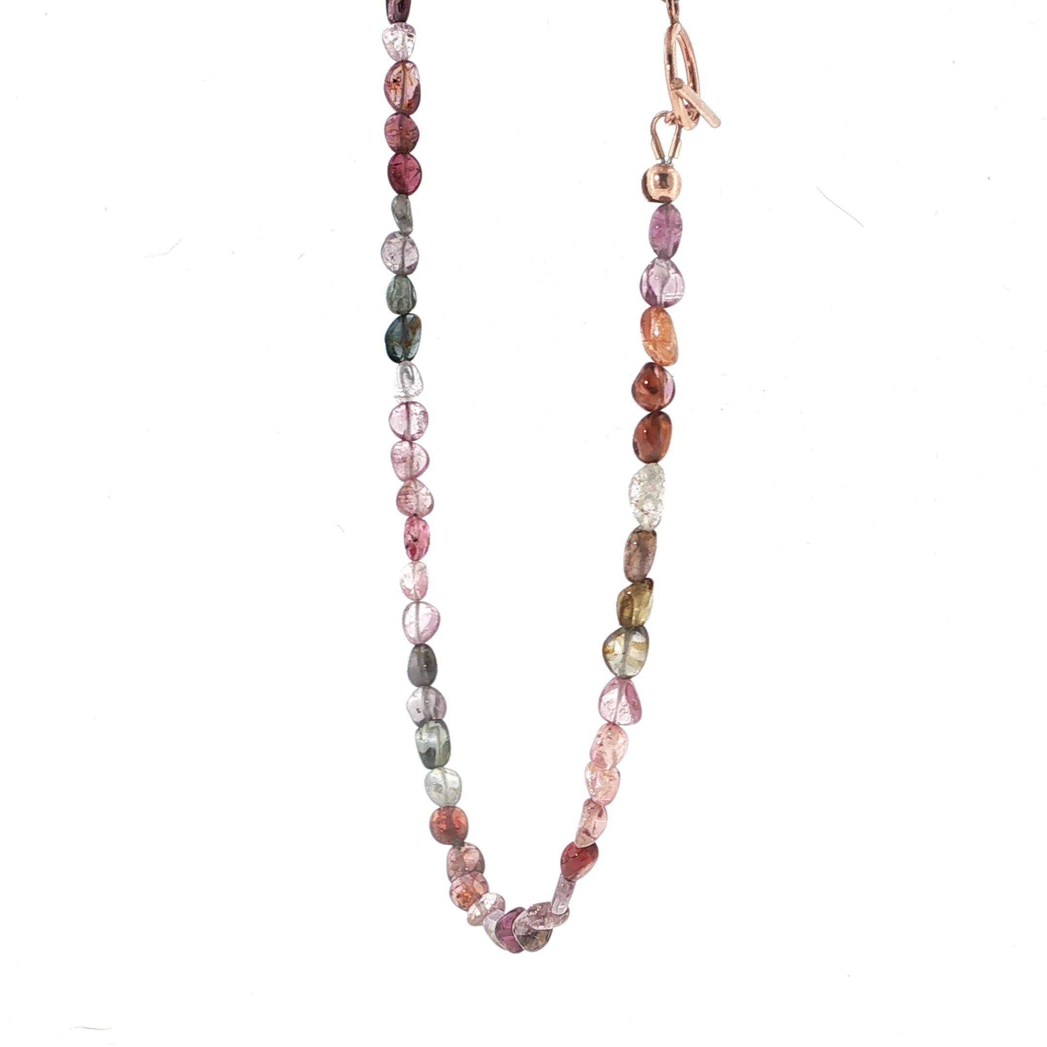 Multi-Sapphire Gemstone Beaded Necklace