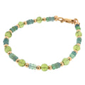 Kornerupine & Peridot Gold-Filled Beaded Bracelet