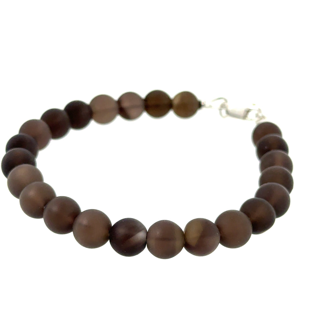 Smokey Quartz Gemstone Beaded Bracelet Collection