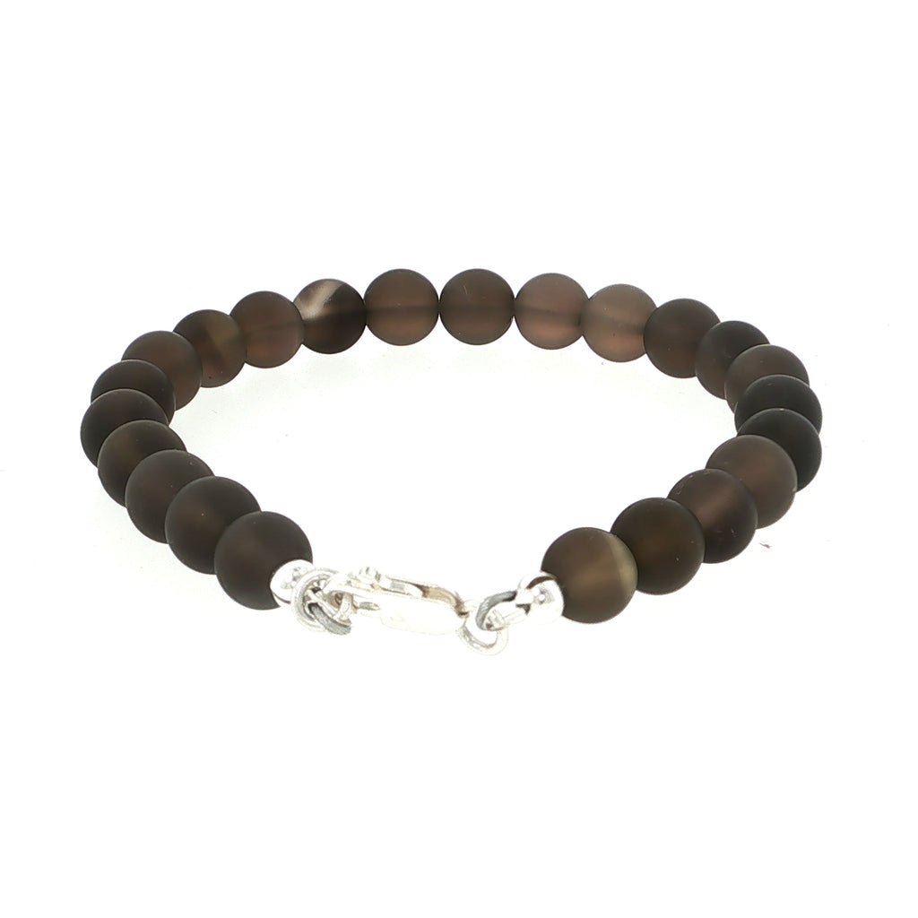 Smokey Quartz Gemstone Beaded Bracelet Collection